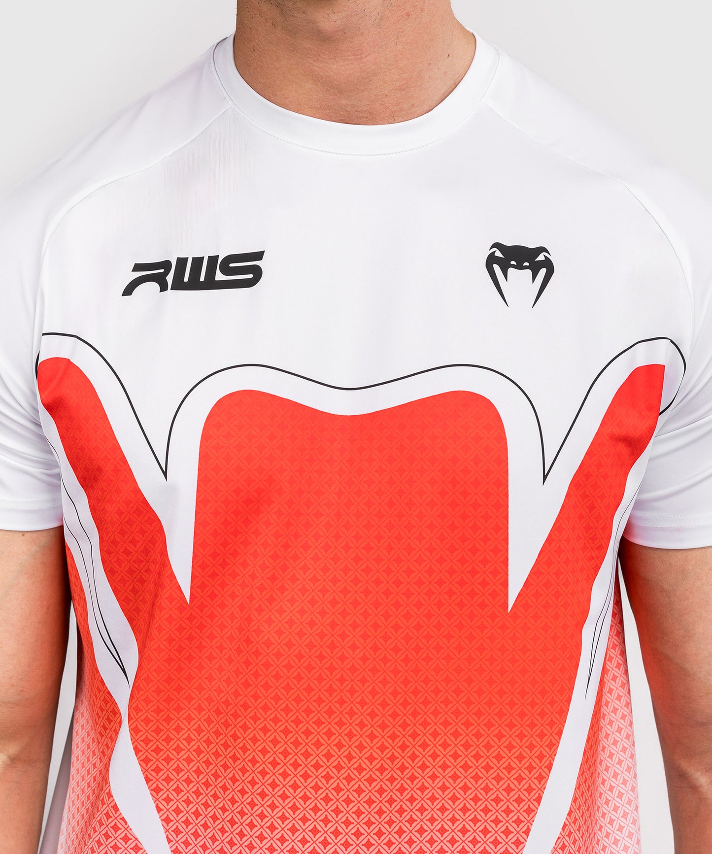 T-shirt Dry-Tech Homme Venum x RWS 2.0 – Blanc/Rouge