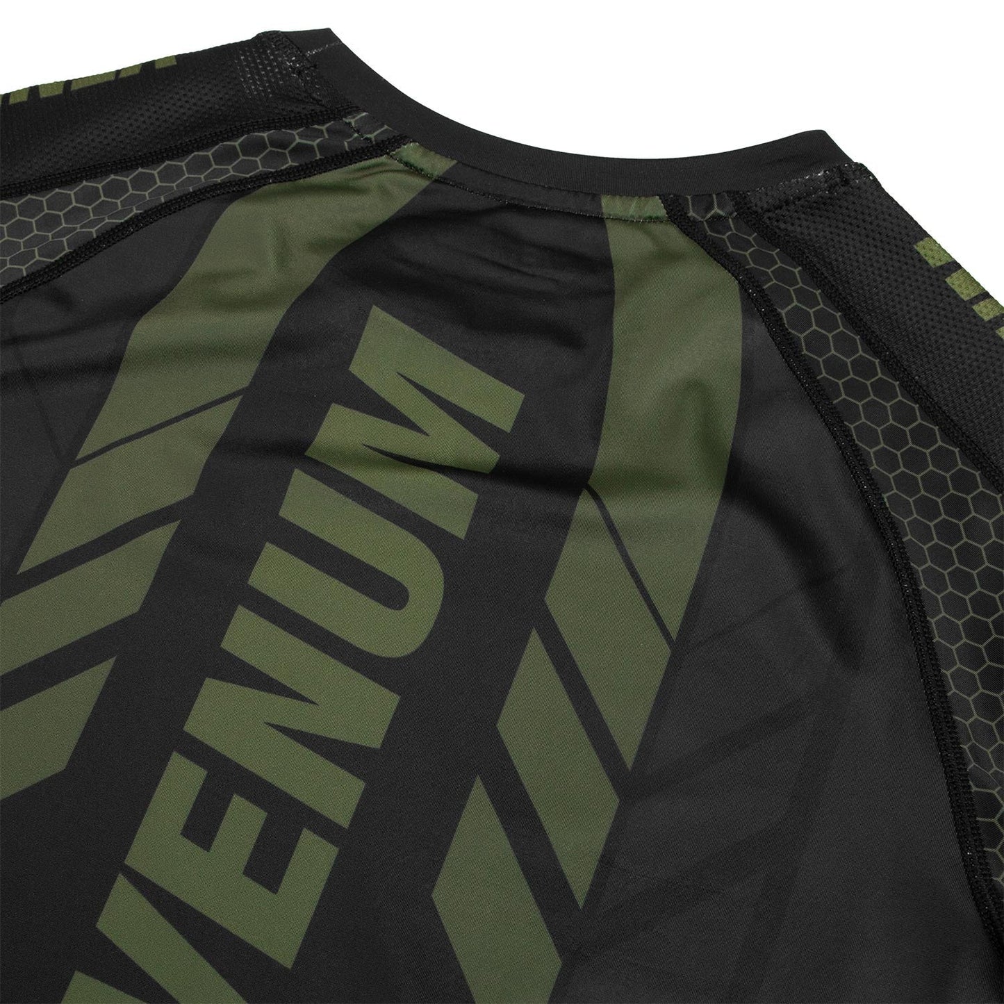 Venum Technical 2.0 Rashguard - Kurzarm - Schwarz/Kaki - Exclusiv