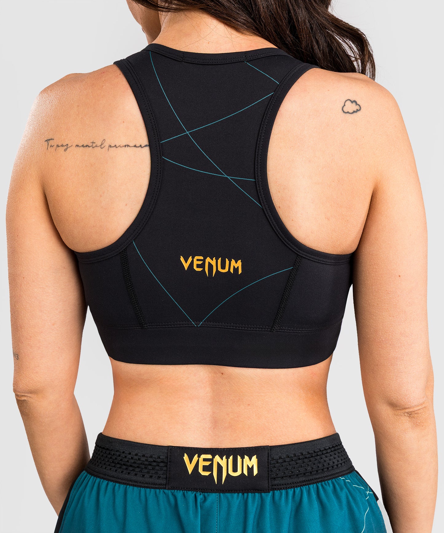 Venum Tactical XT Sports Bra - Black/Forest Green