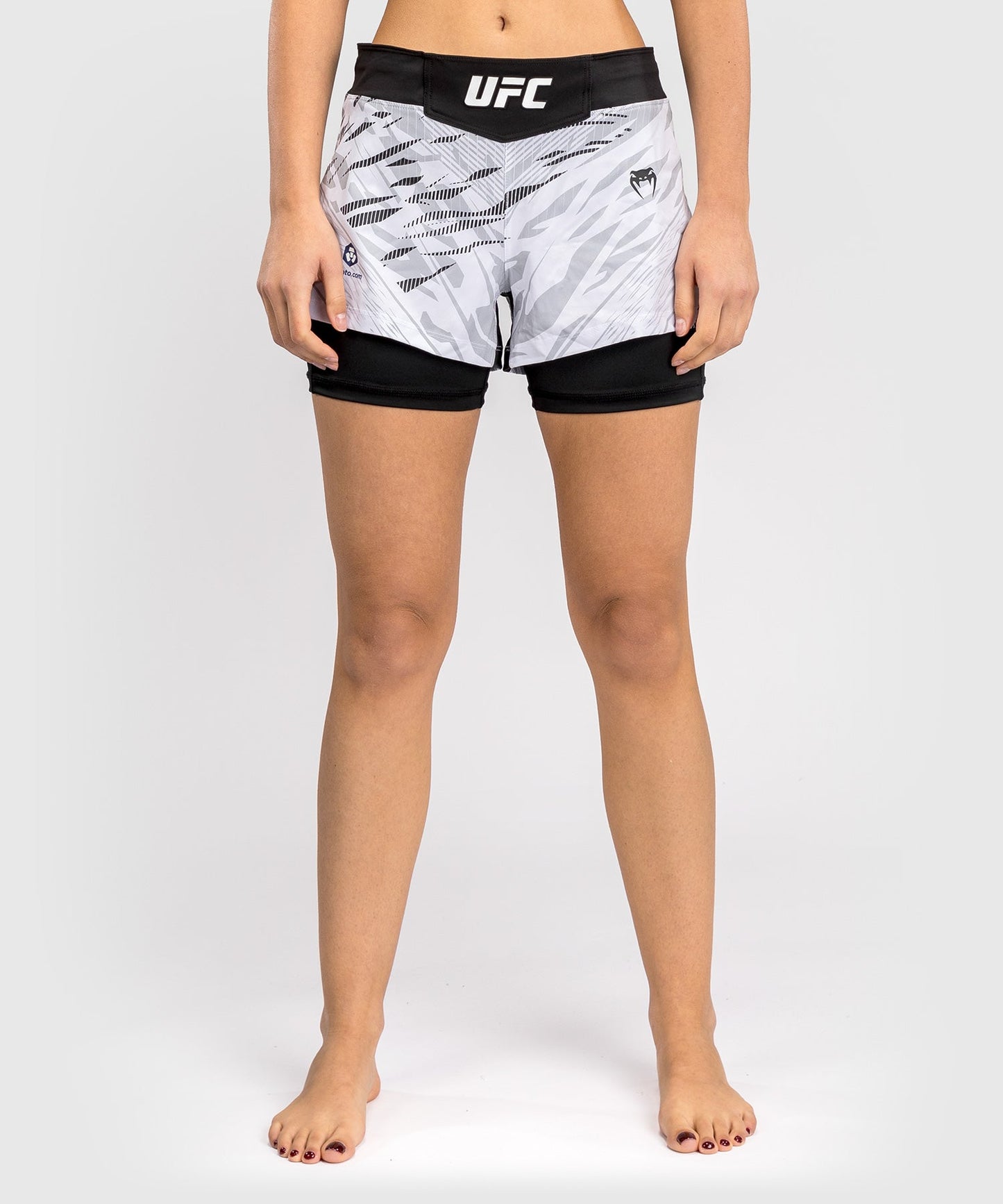 Women's UFC Fusion by Venum Authentic Fight Night Shorts - White
