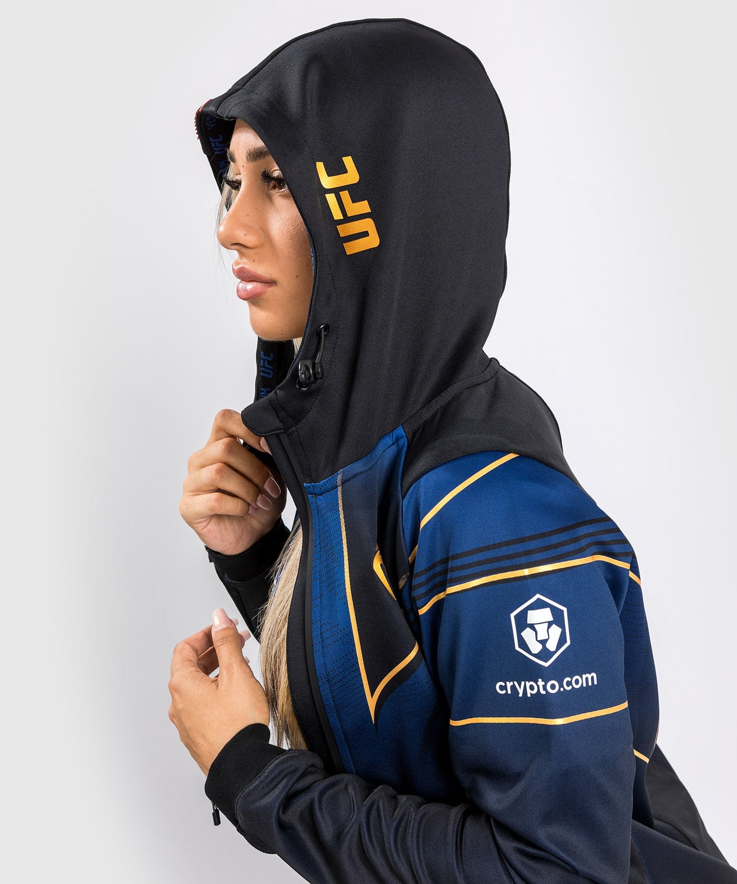 Sweatshirt à Capuche Femme UFC Venum Authentic Fight Night 2.0 - Midnight Edition - Champion