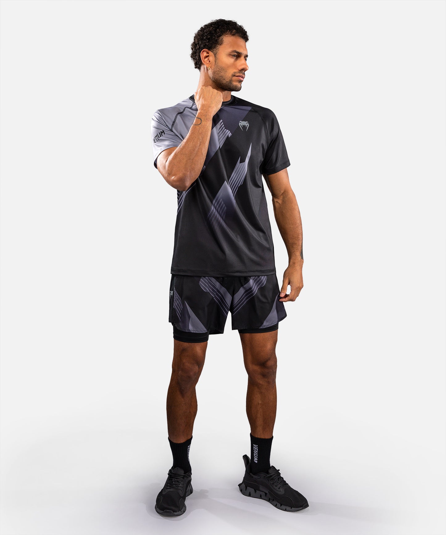 Venum No-Gi 6.0 Dry-Tech T-Shirt - Schwarz/Grau