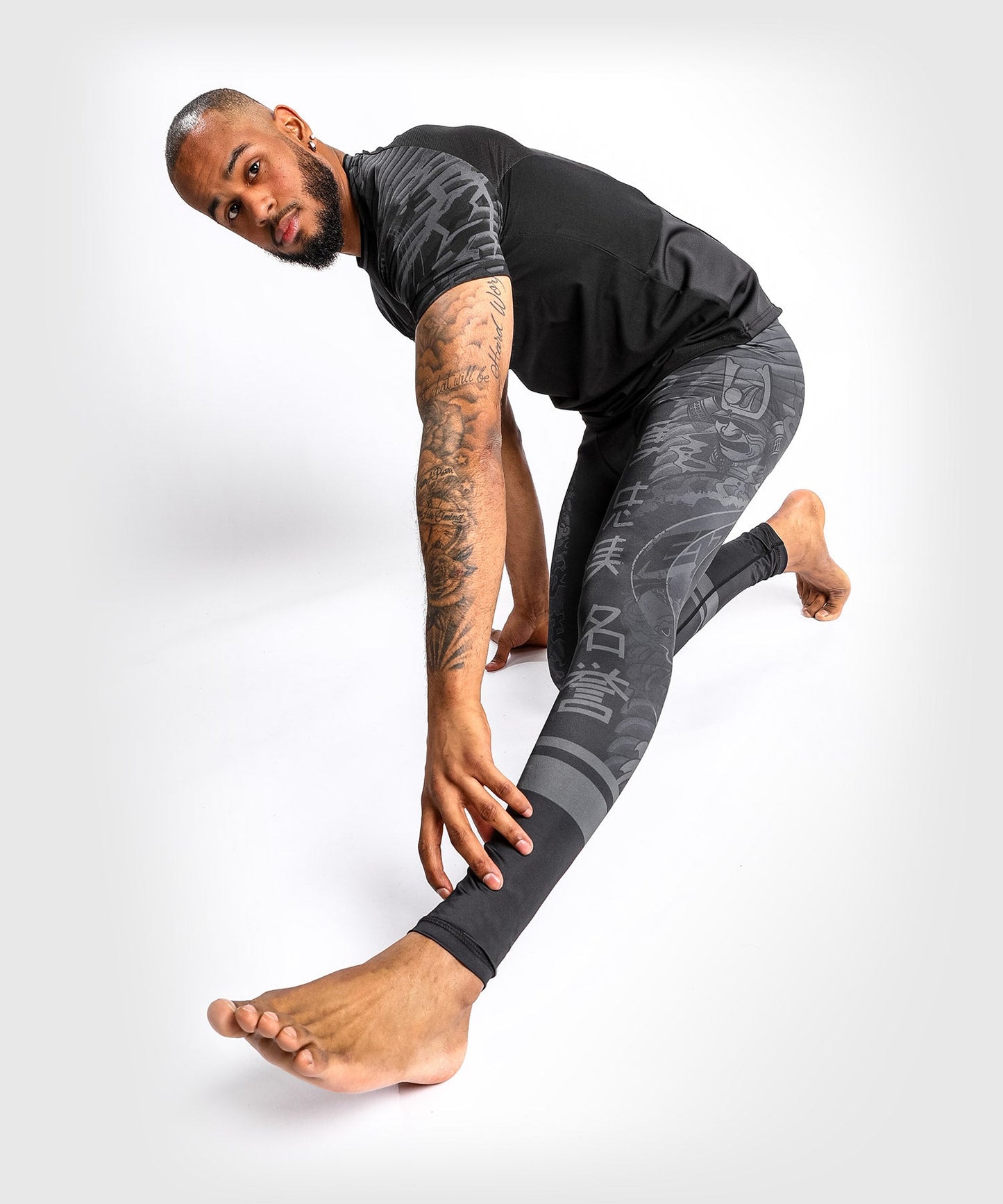 Venum YKZ21 Compression Pants - Black/Black