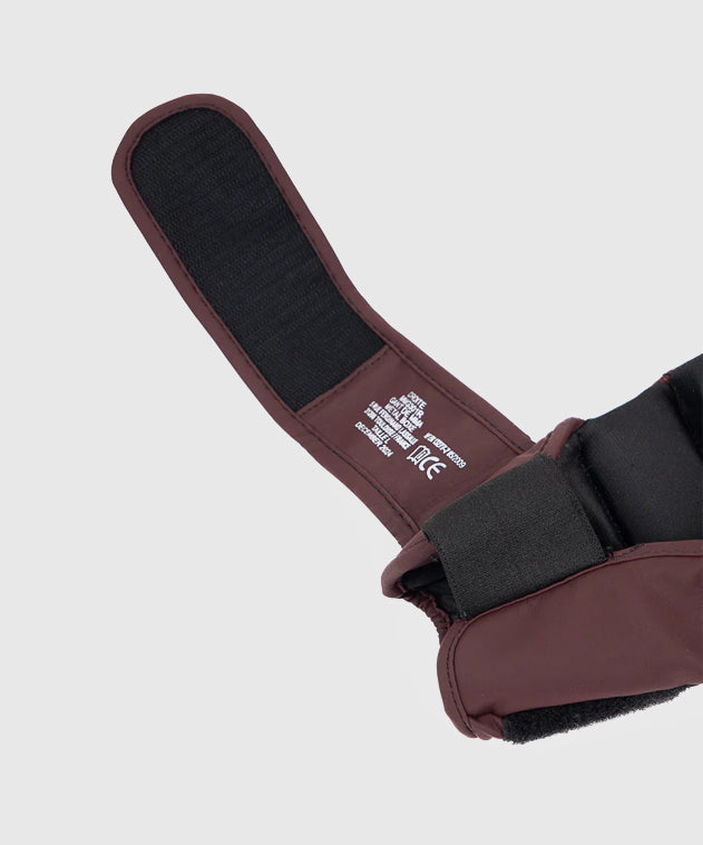 The Shell Sparring Metal Boxing Mma Gloves - Oxblood