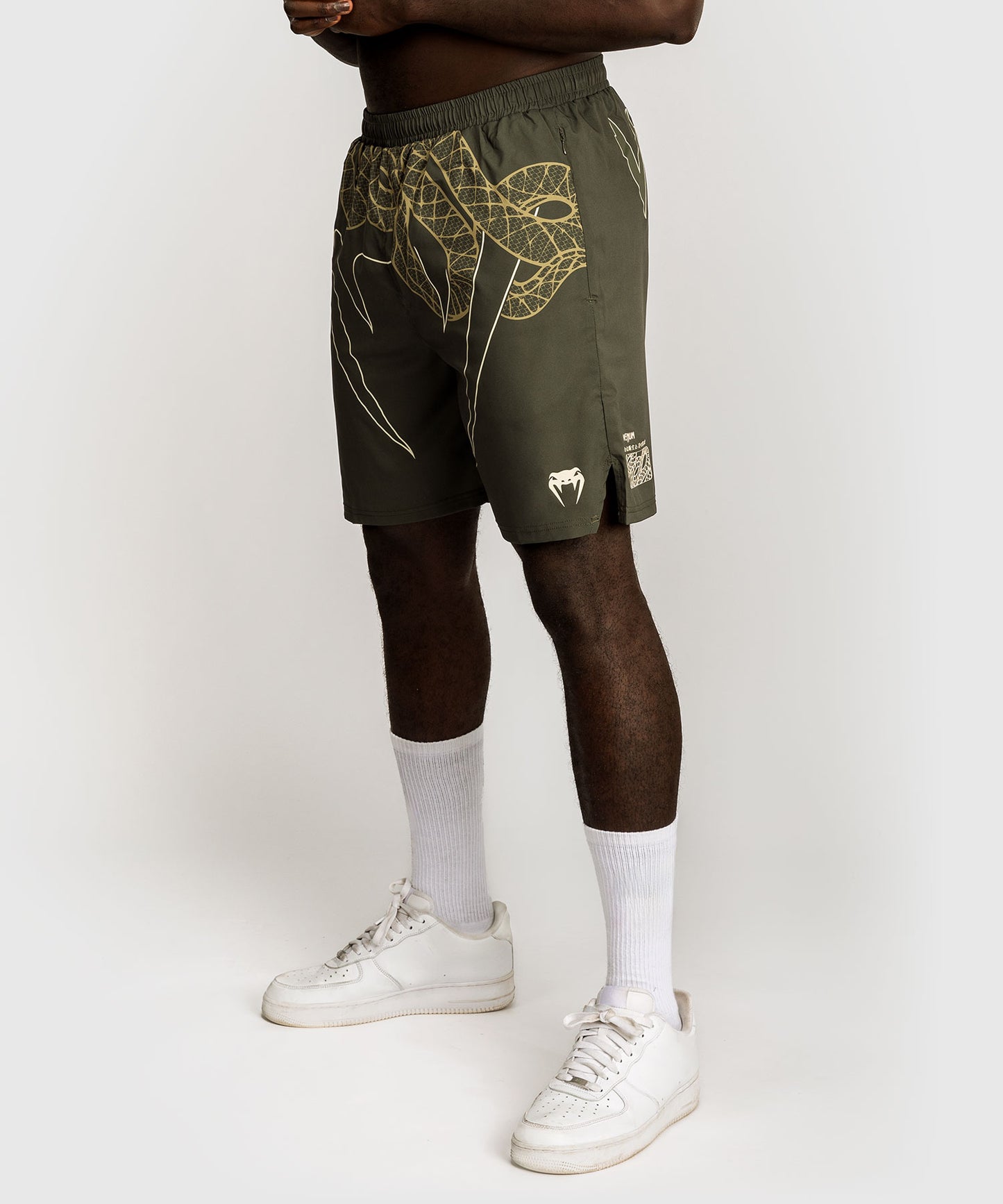 Short de Training Venum Serpenti – Kaki/Bronze/Ivoire