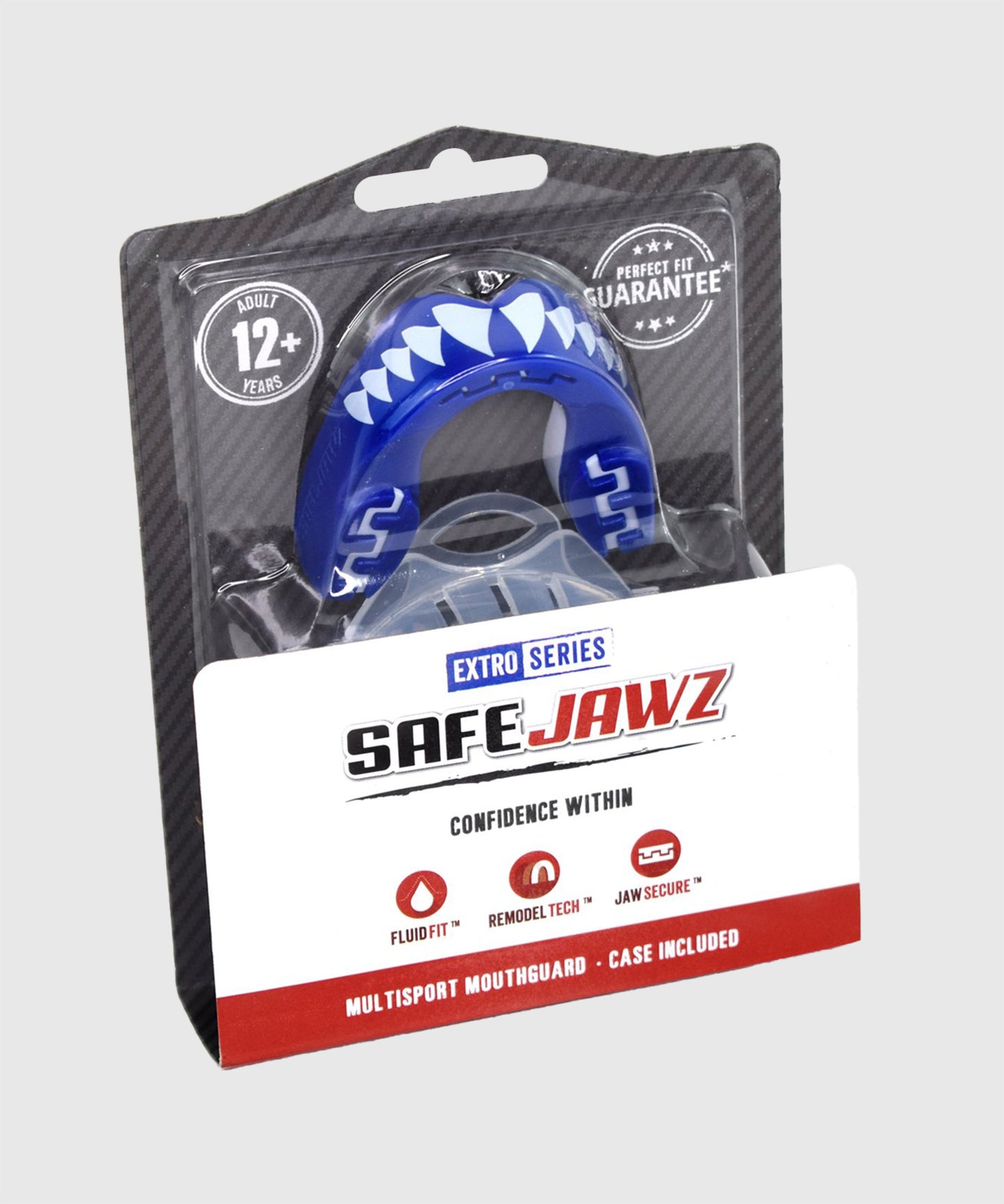 Protège-dents Safejawz Shark - Adulte - Bleu/Blanc