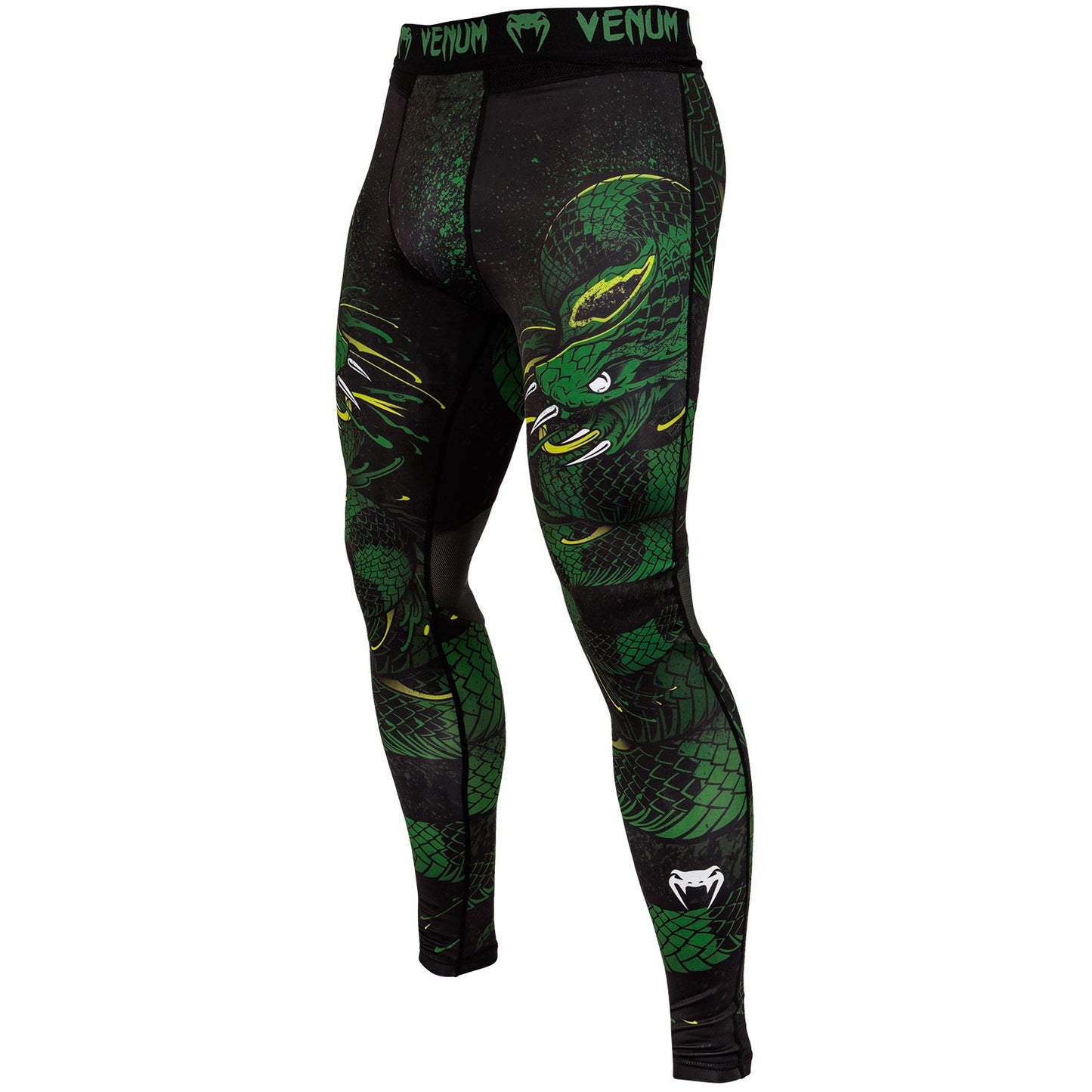 Venum Green Viper Compression Tights - Black/Green