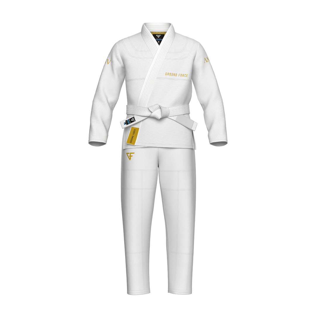 Kimono de JJB Ground Force Acta Non Verba - Blanc