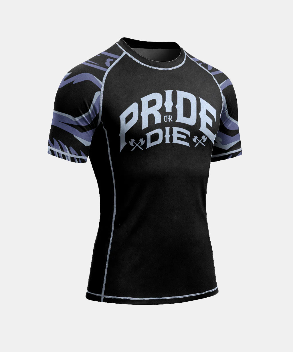 Rashguard À Manches Courtes Pride Or Die Brotherhood V.2 - Noir