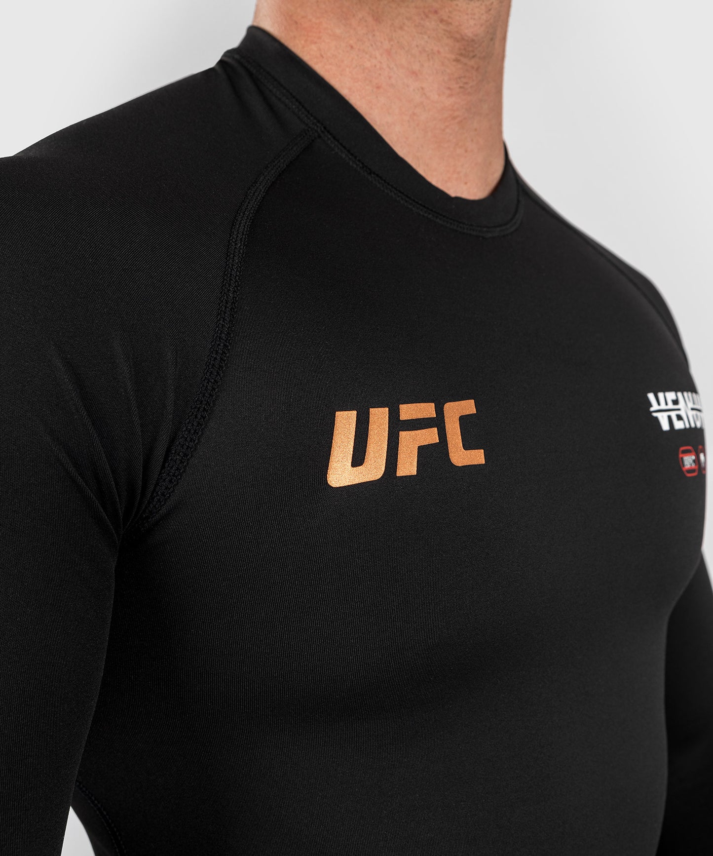 Rashguard Performance à manches longues pour Hommes UFC Adrenaline by Venum Fight Week - Noir
