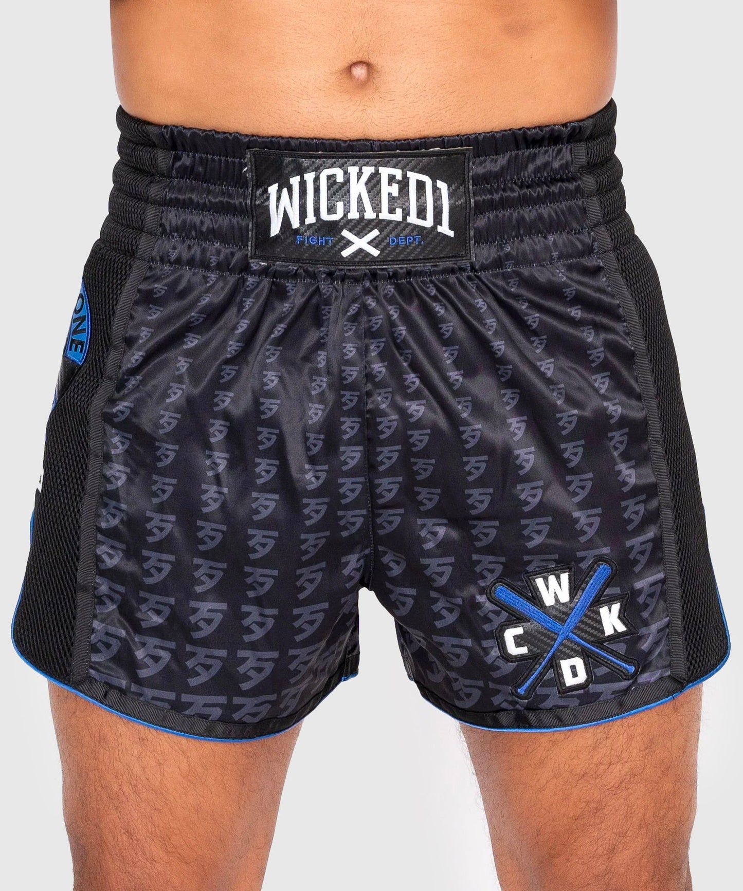 Short De Muay Thai Wicked One Infinit - Noir/Bleu