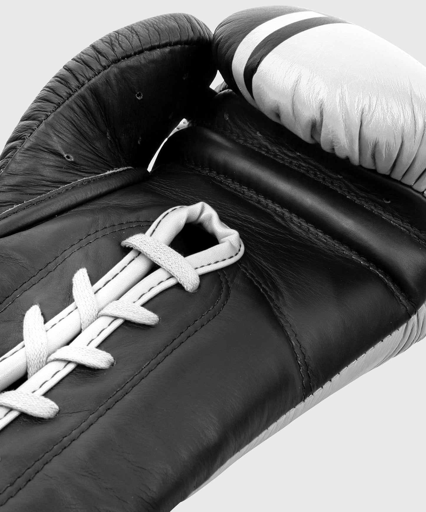 Venum Shield Pro Boxing Gloves With Laces - Black/White