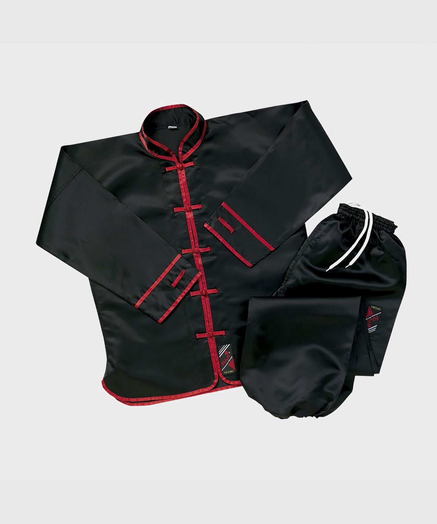 Tenue de Kung Fu FUJIMAE - Satin Noir