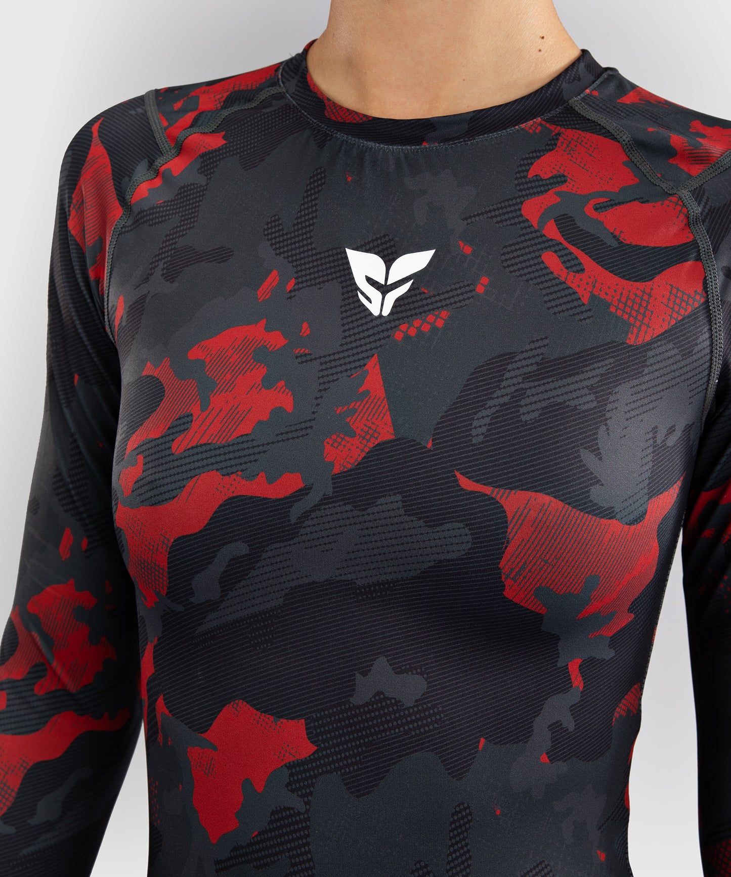 Venum x Sophia Rose Women's Rashguard - Urban Red Camo