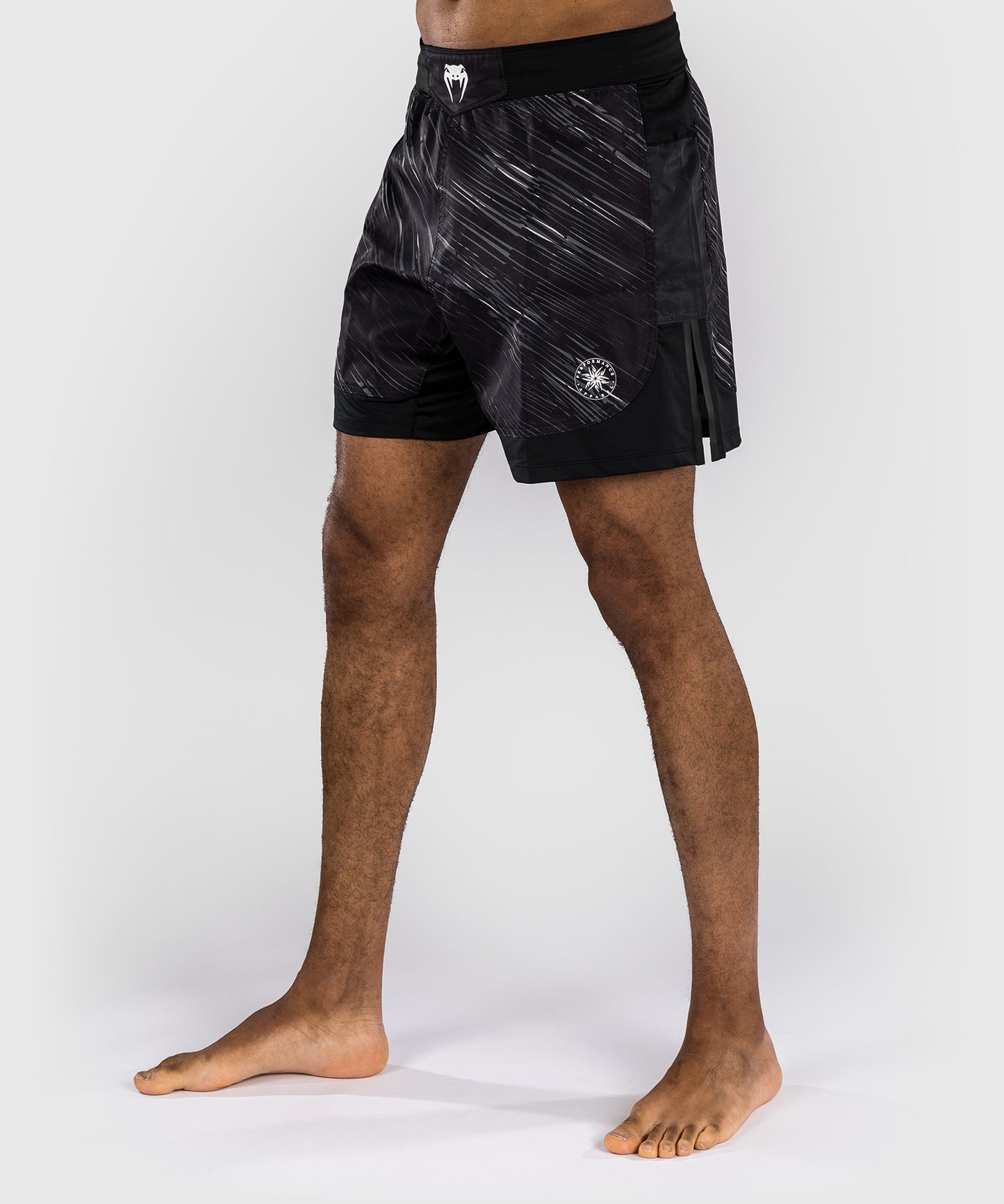 Short de combat Venum Rapid - Noir/Gris Orage