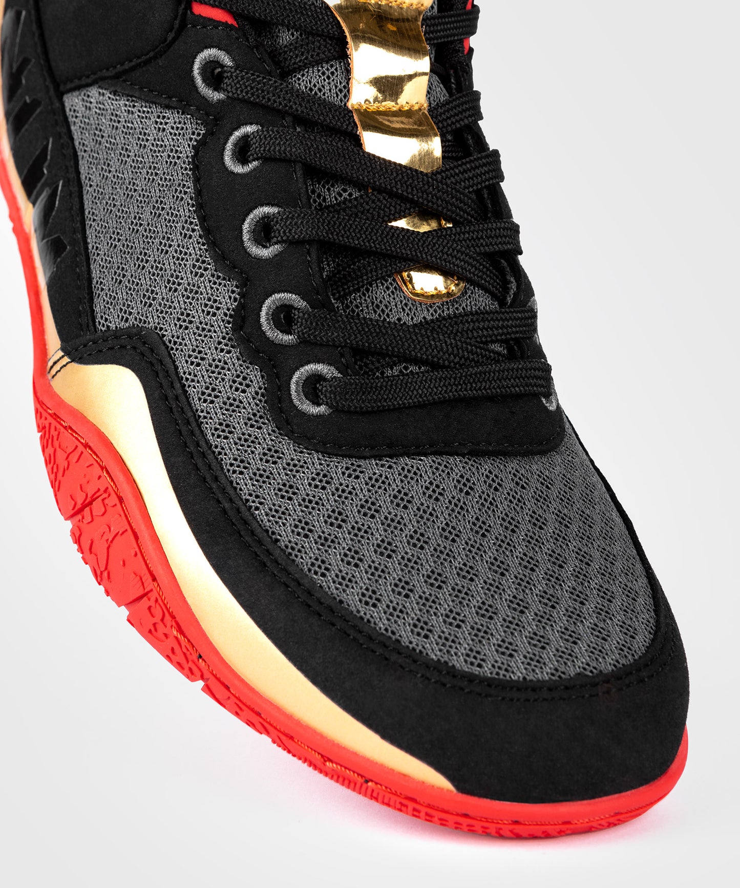 Chaussures de lutte Venum Elite - Noir/Or/Rouge