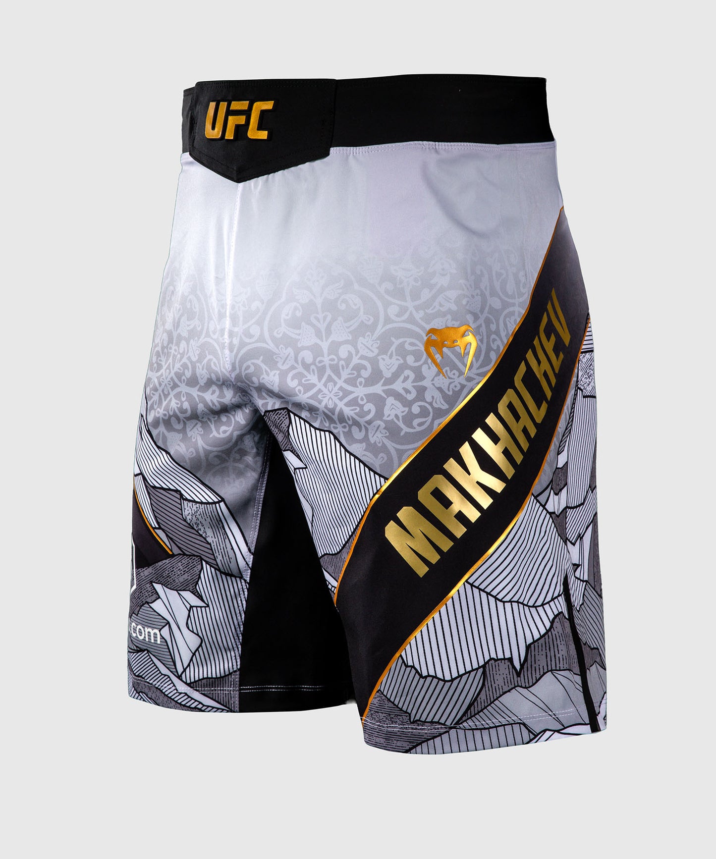 Men's UFC Unrivaled by Venum White Islam Makhachev Long Fit Fight Short