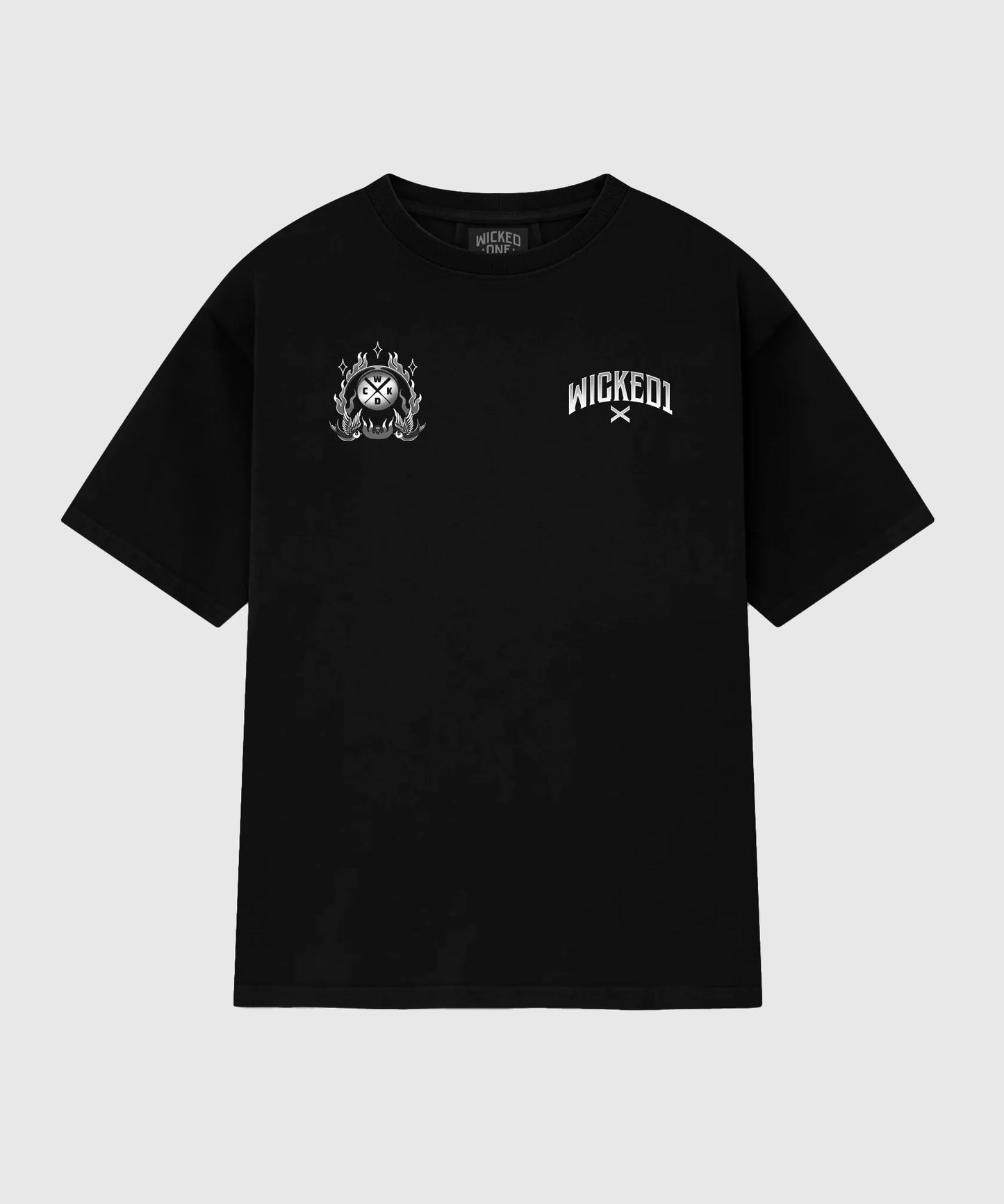 T-Shirt Oversize Wicked One Swallow - Noir