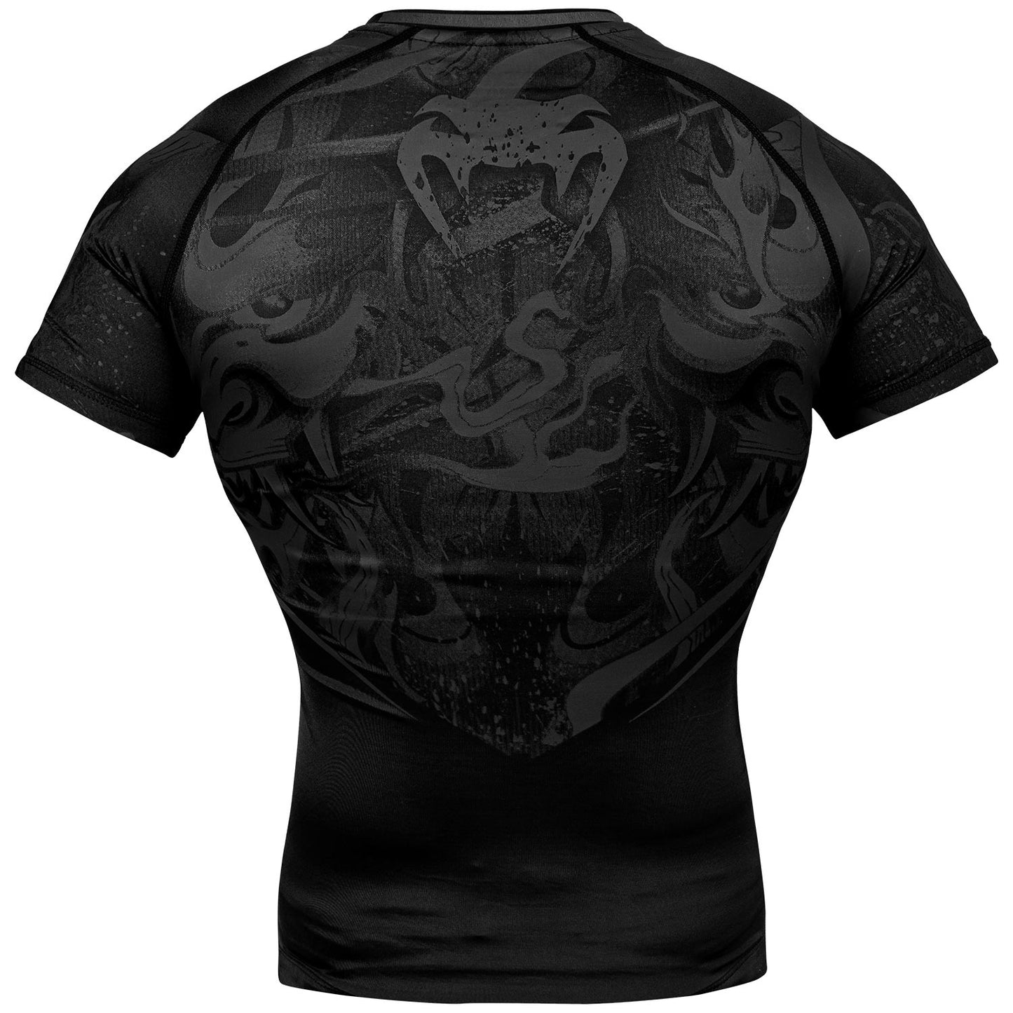 Venum Devil Rashguard - Short Sleeves - Black/Black