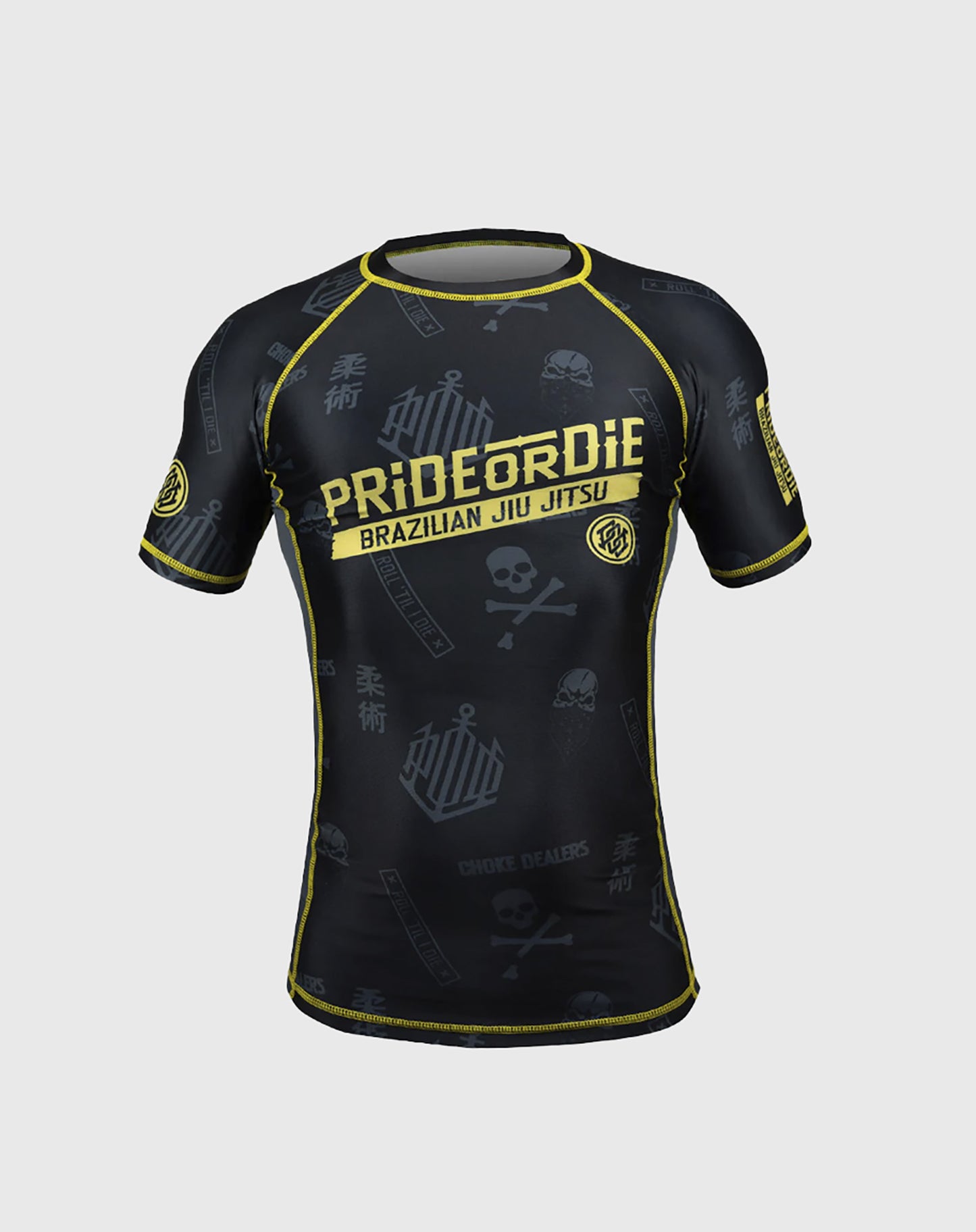 Pride or Die Hang Loose Rashguard de Manga Corta - Negro