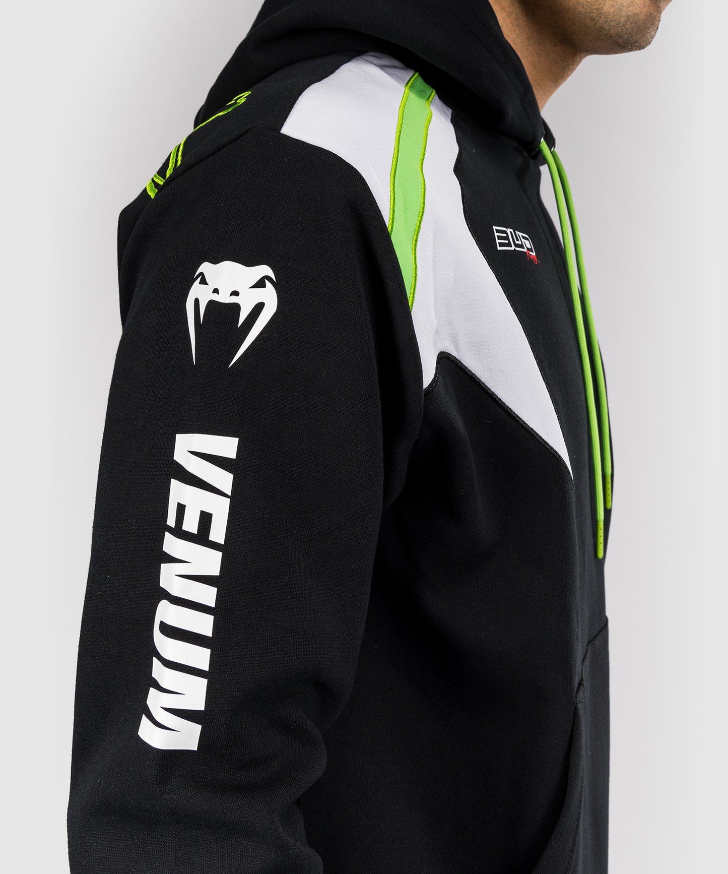 Venum x Bud Racing Men's Hoodie - Black/White/Lime Green