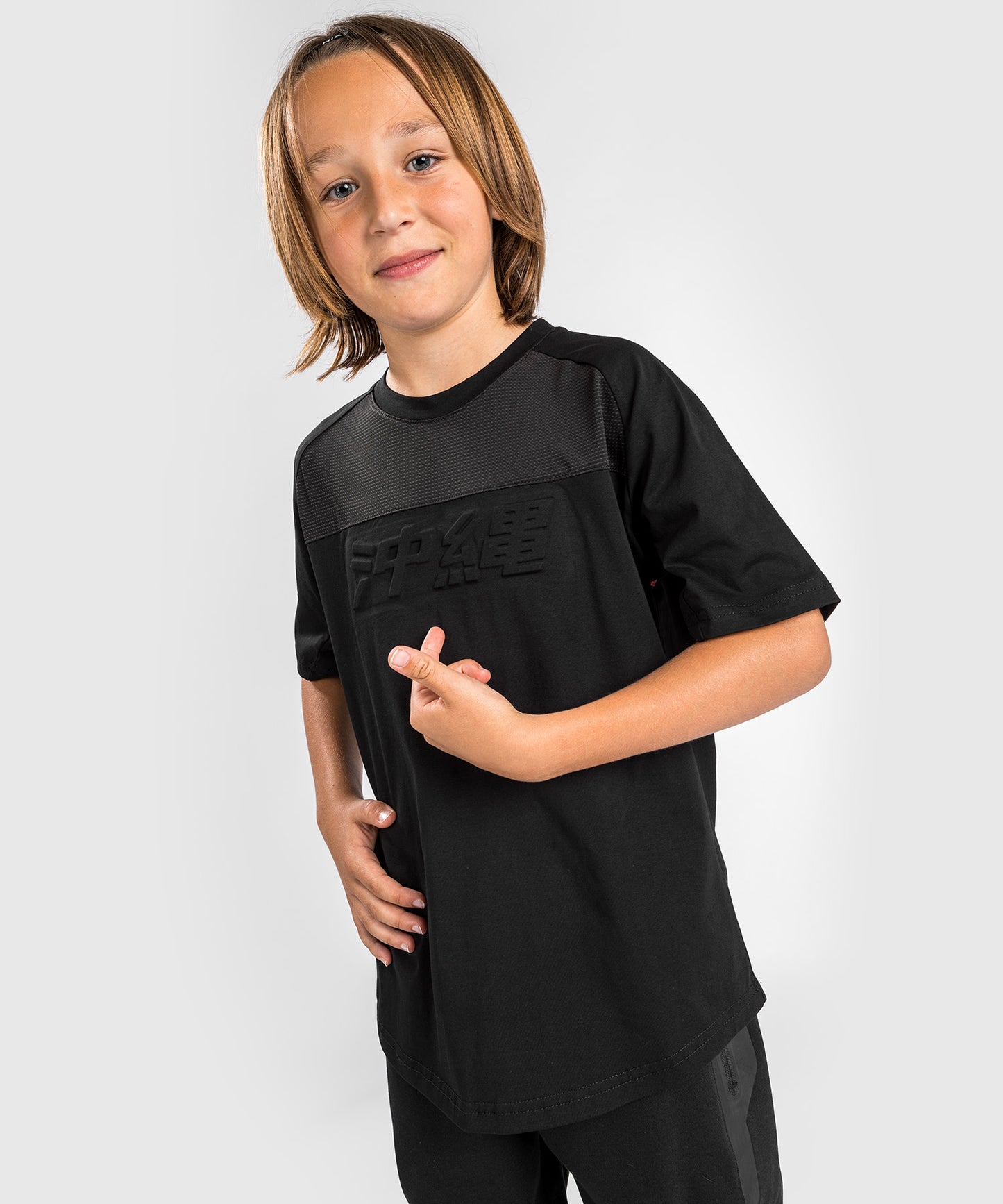 T-shirt Venum Okinawa 3.0 - Pour Enfants - Noir/Rouge