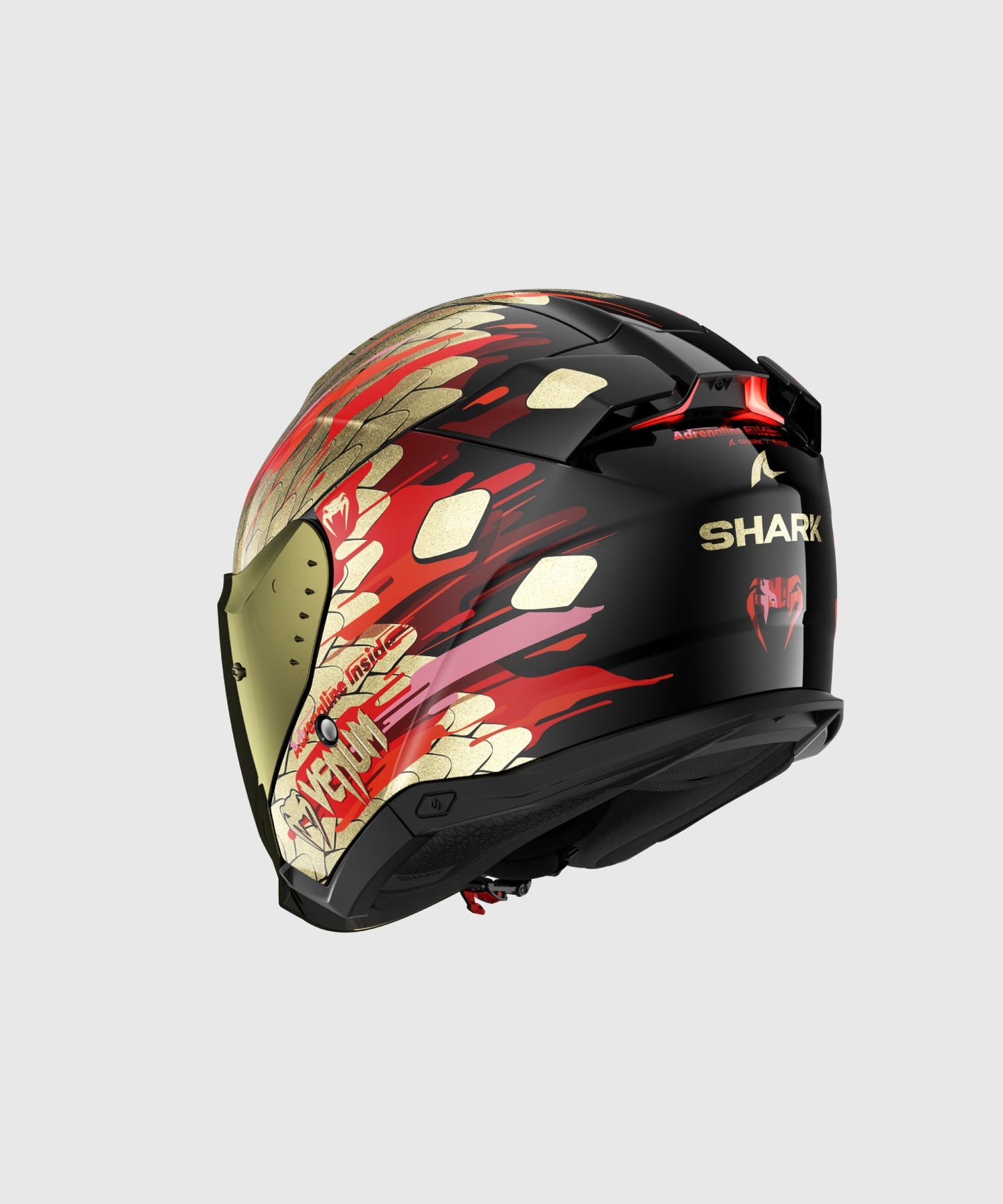 Motorradhelm Venum x Shark SKWAL i3 JET - Rot/Gold