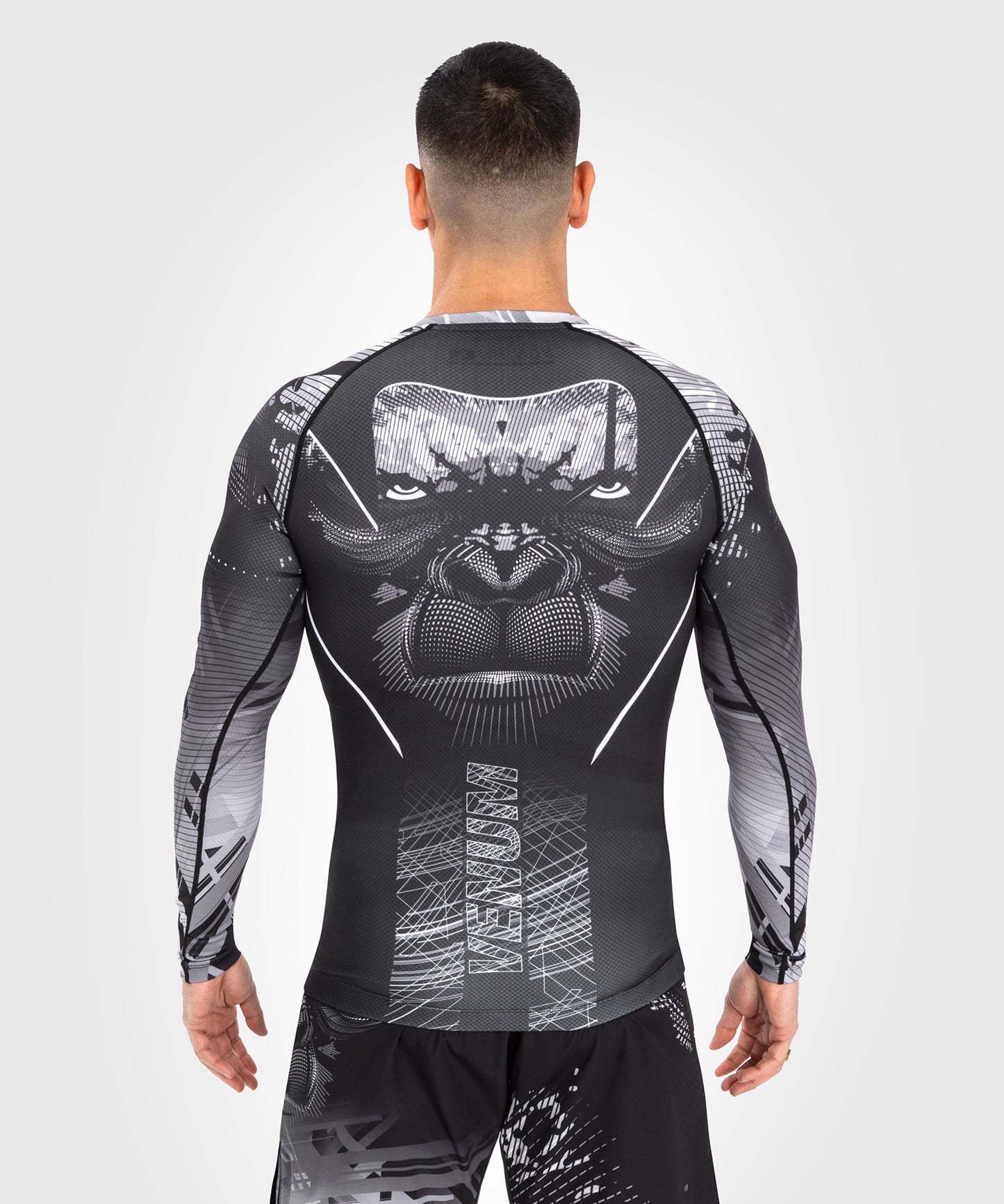 Venum Gorilla Jungle Rashguard a maniche lunghe - Nero/Bianco 
