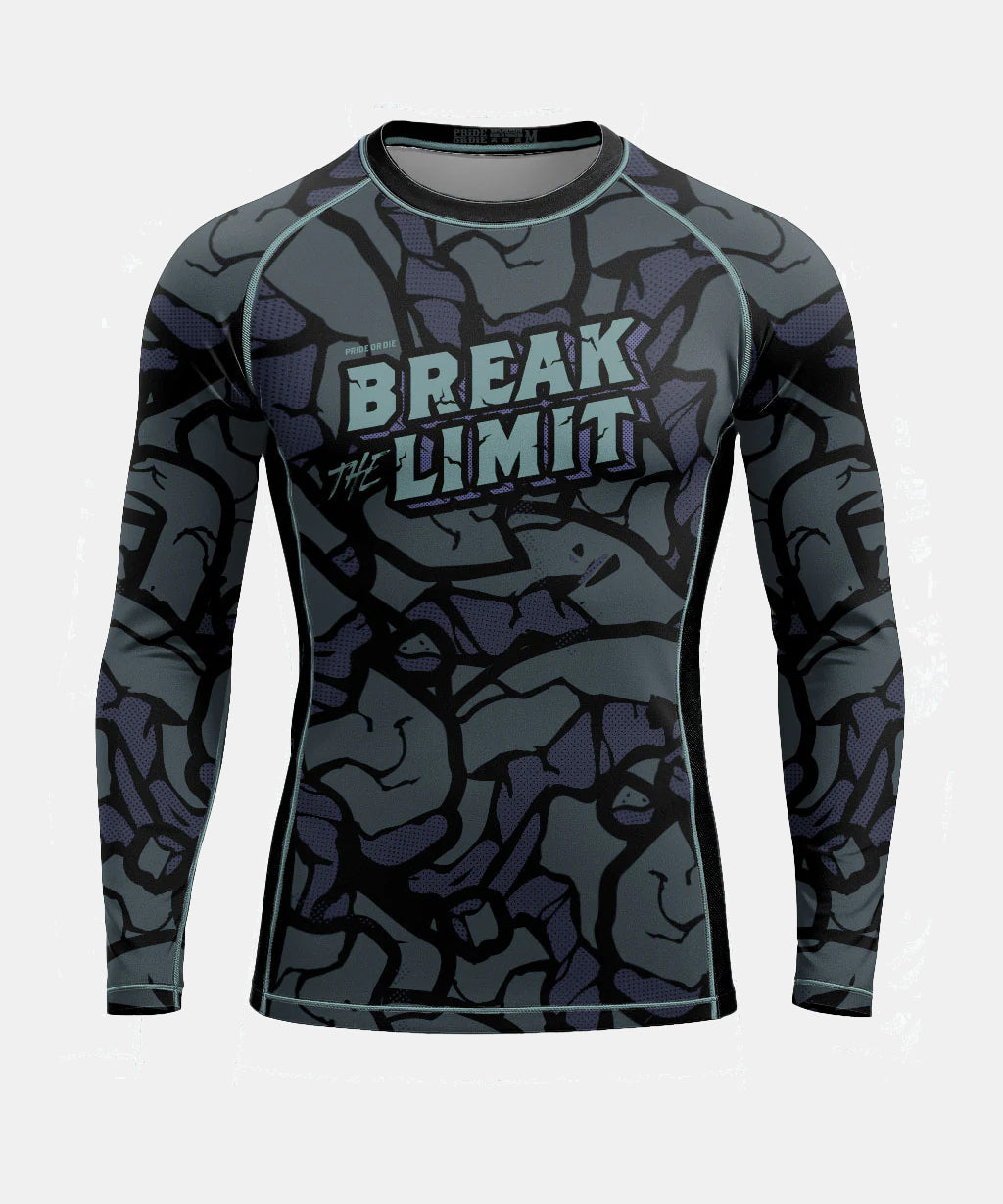 Rashguards Manches Longues Pride Or Die Break The Limit - Noir