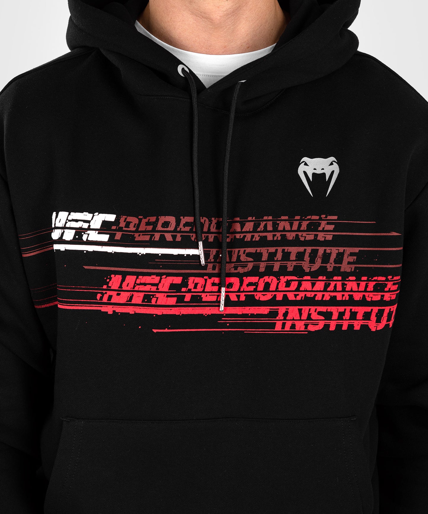 Sweatshirt à Capuche pour Hommes UFC Venum Performance Institute 2.0 - Noir/Rouge