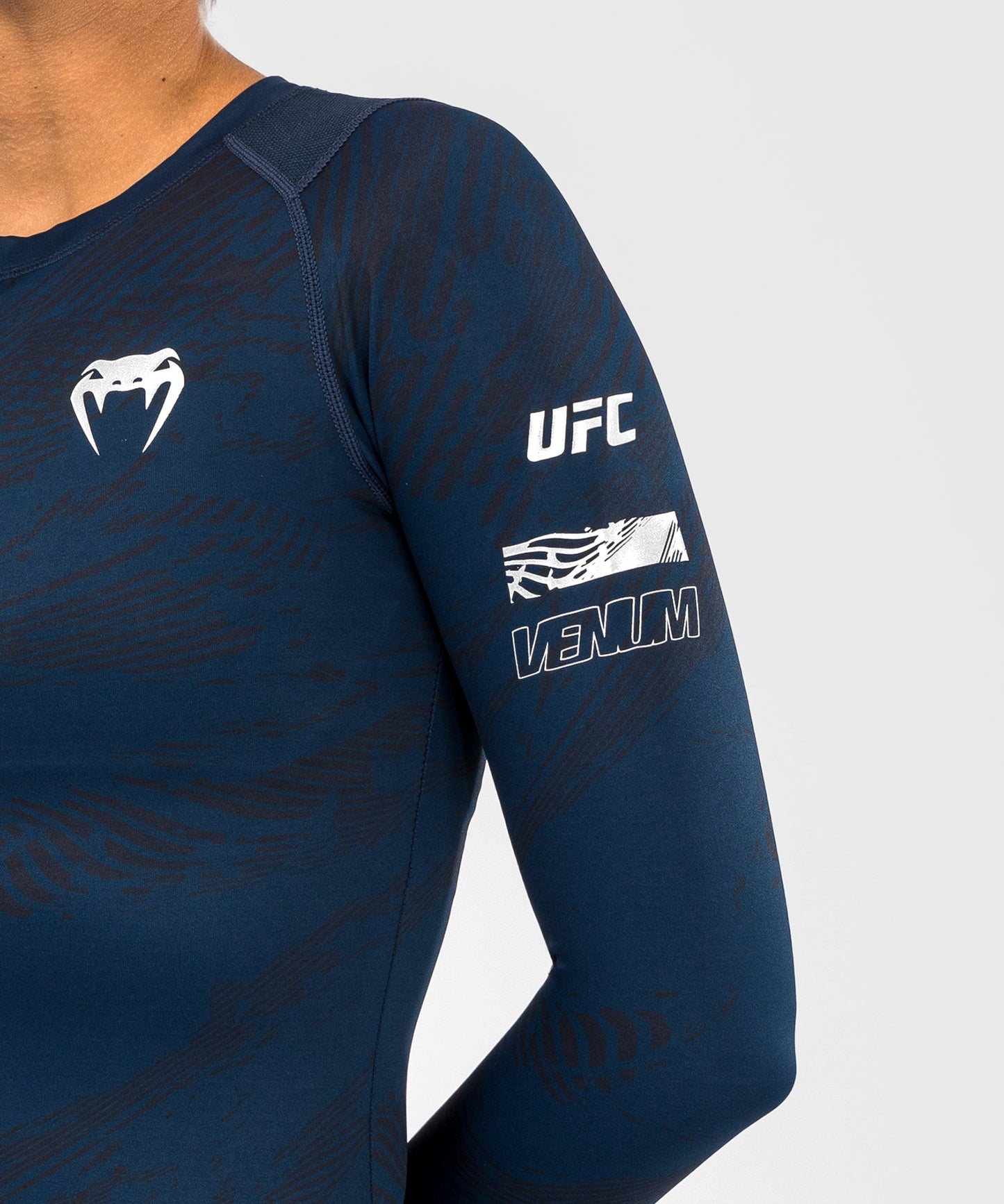 UFC Fusion by Venum Fight Week Damen Performance Langarm Rashguard - Ozeanisches Blau