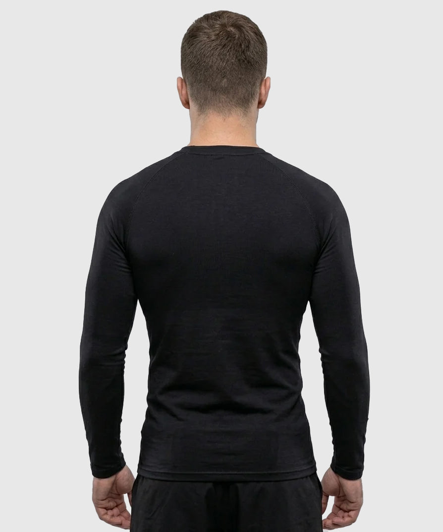 Tyce Skin Langarm-Kompressionsshirt - Schwarz
