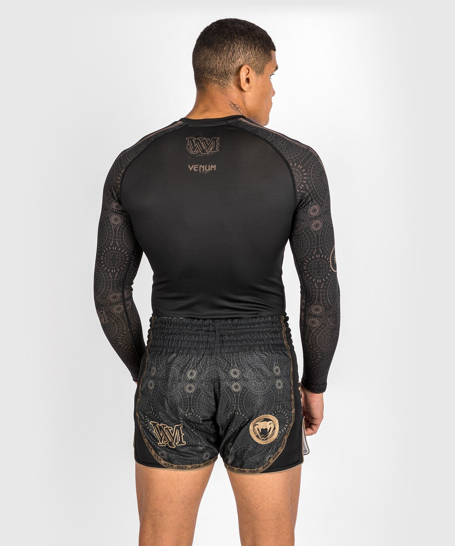 Rashguard Santa Muerte Dark Side Venum -  manches longues - Noir/Marron