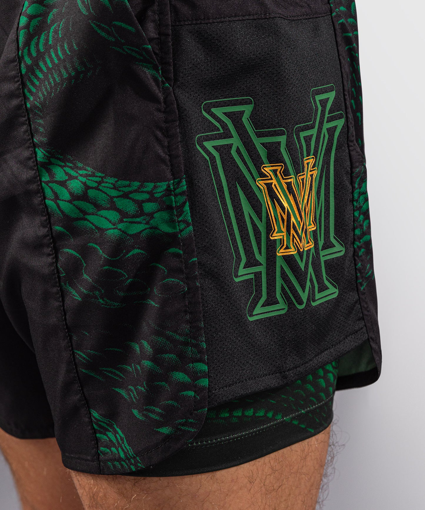 Venum Matupa Training Shorts - Black/Green/Gold