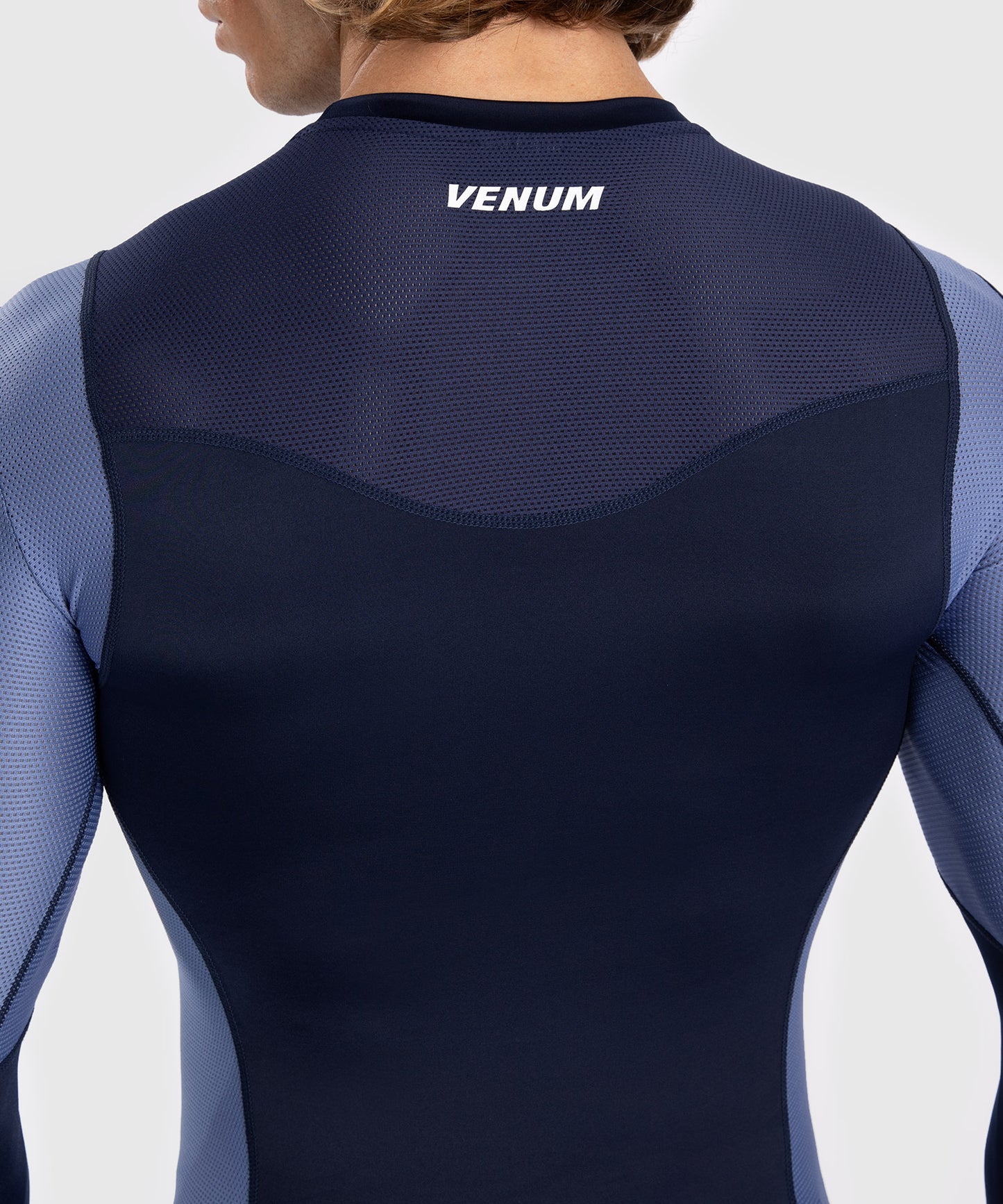 Venum Tempest Rashguard De Manga Larga para Hombre - Azul Marino/Azul