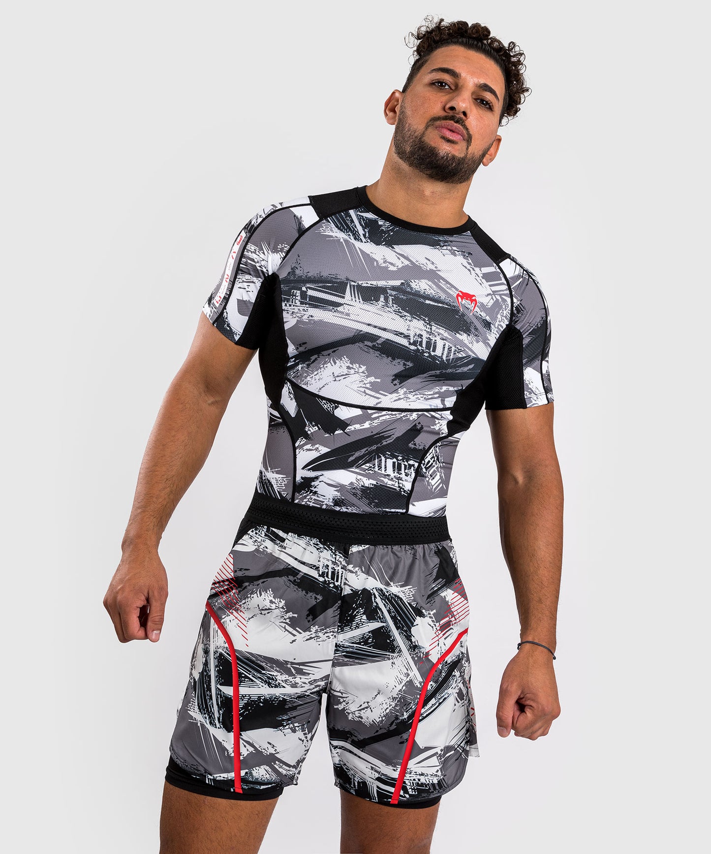Venum Electron 3.0 Trainingsshorts - Grau/Rot
