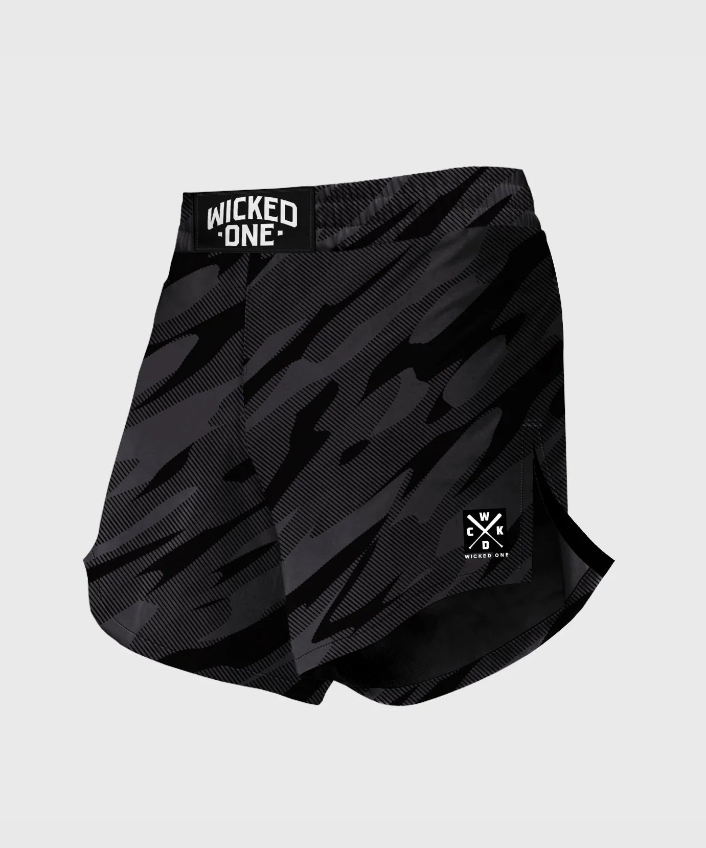 Wicked One Element Upset Fight Shorts - Grey