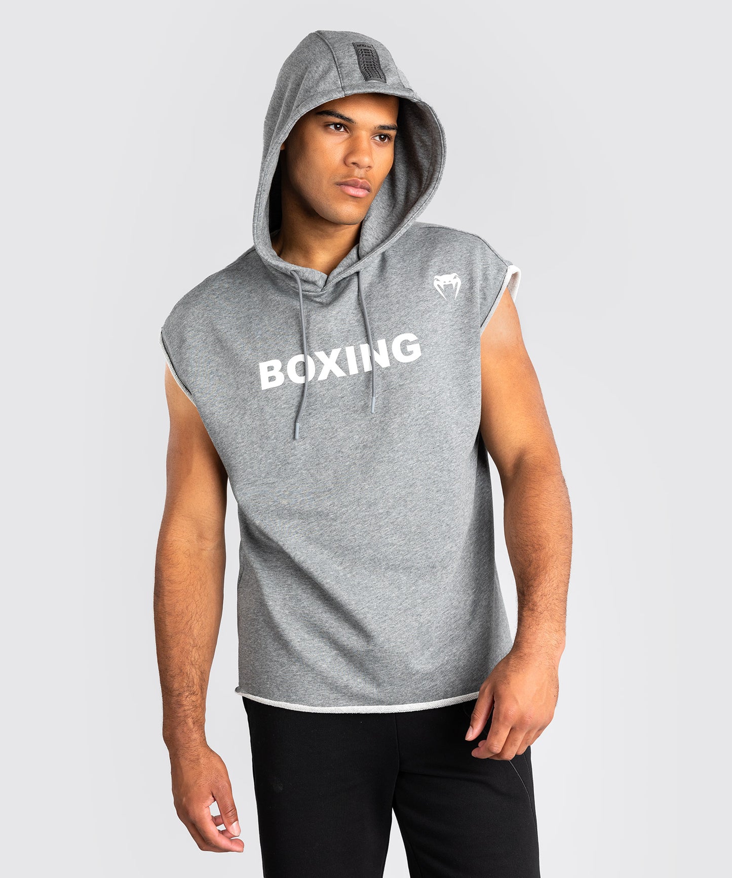 Venum Boxing VT Felpa con Cappuccio Senza Maniche – Grigio Mélange