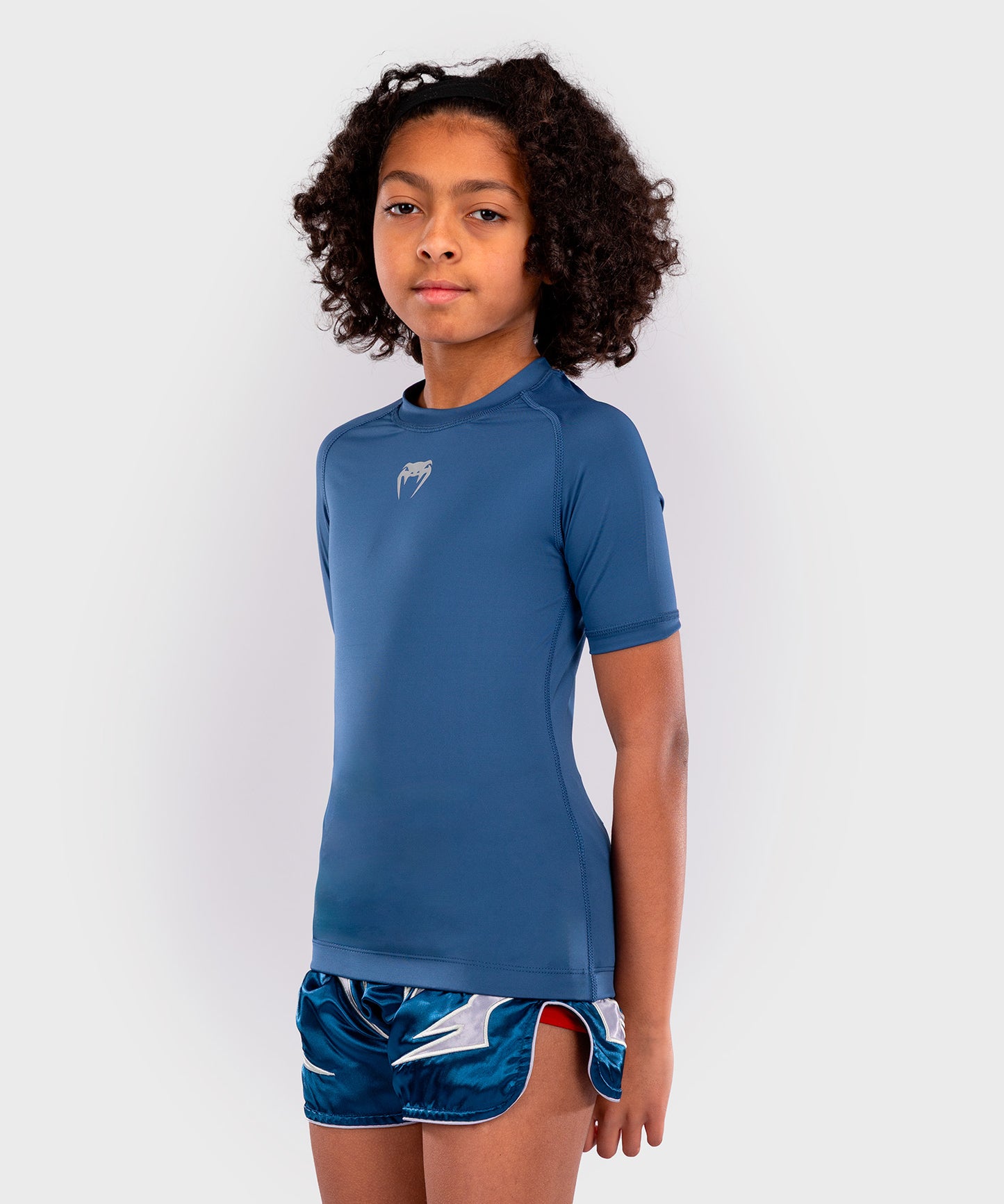 Rashguards Manches Courtes pour Enfants Venum Contender - Bleu Royal