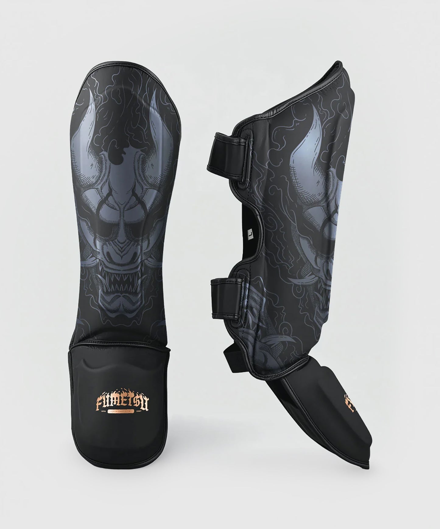 Fumetsu Oni Shin Guard - Black/Grey/Bronze