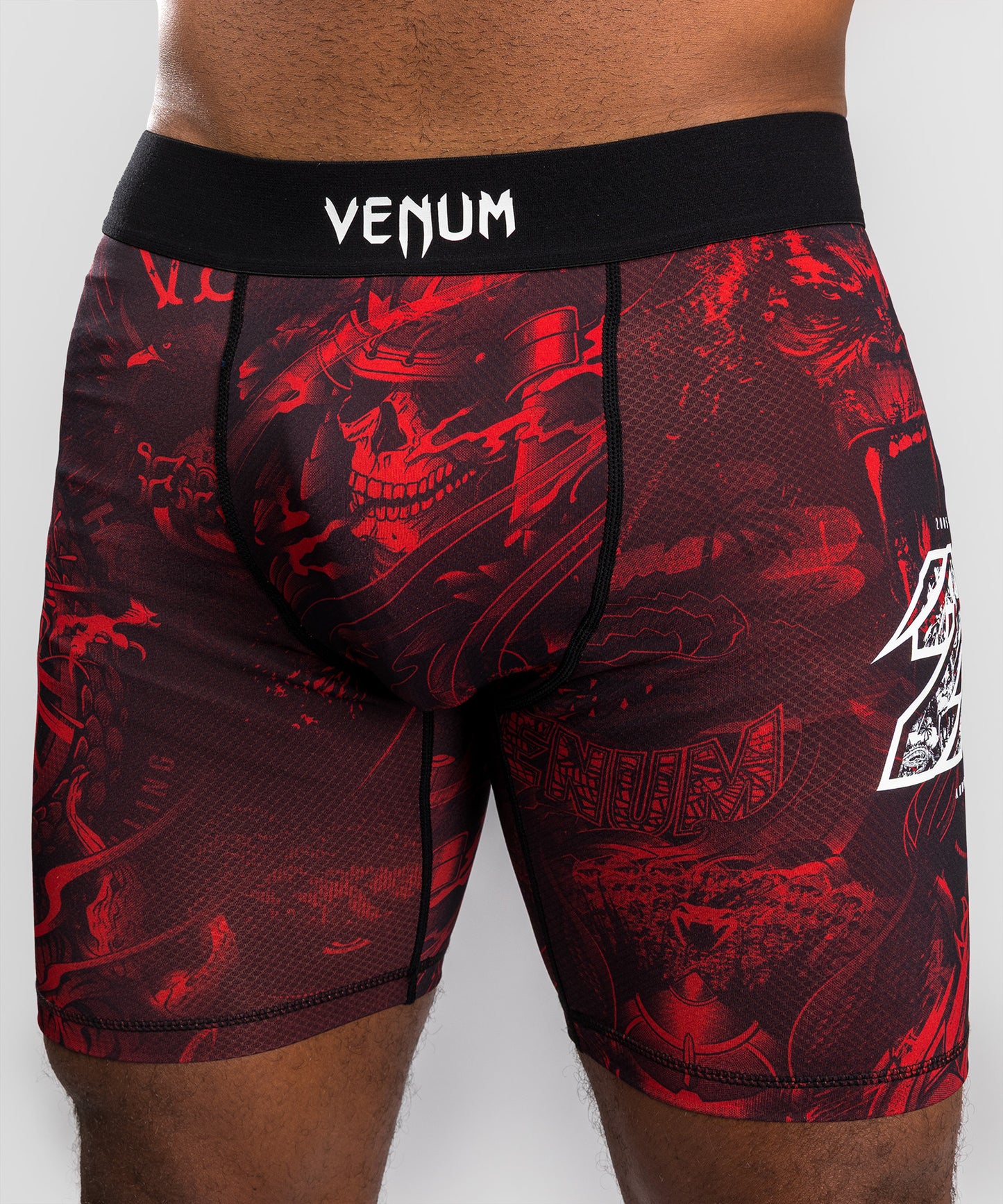 Venum 20th Anniversary Short de Compresión - Negro/Rojo