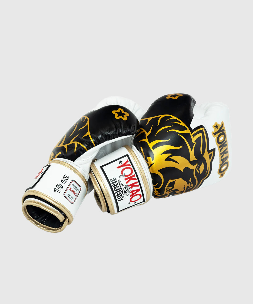 Yokkao Original Gold Boxing Gloves - White