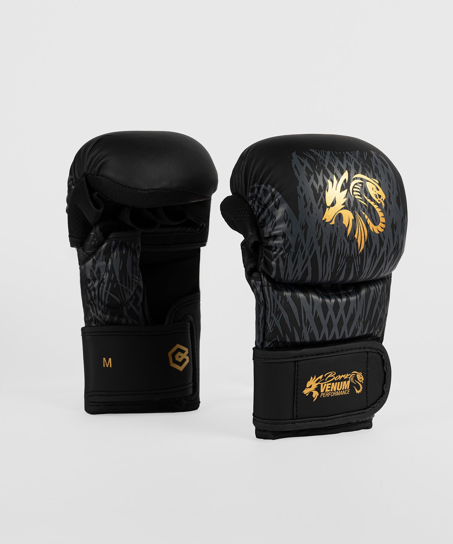 Venum x Chimaev Sparring-Handschuhe - Schwarz/Grau