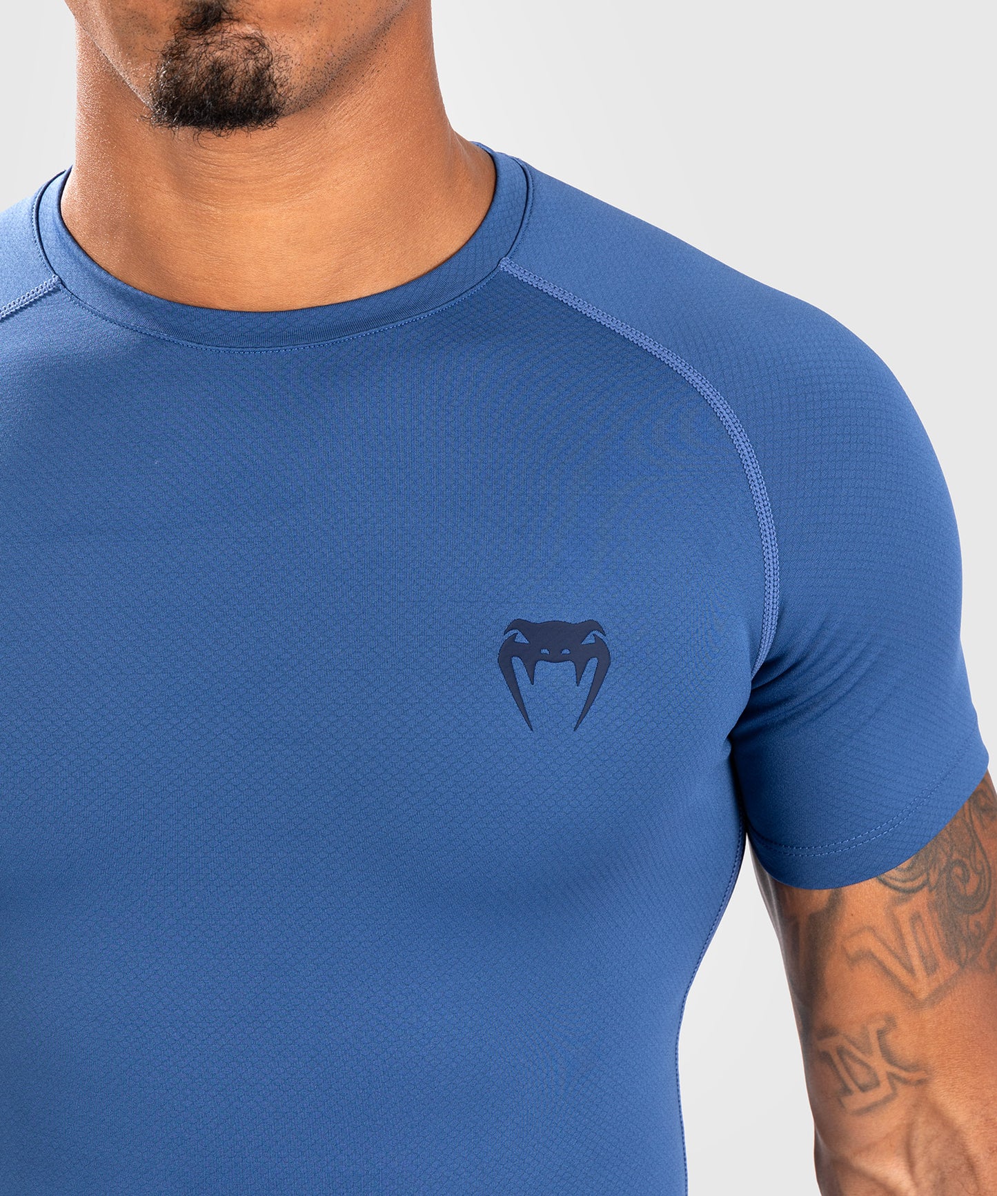 Rashguard à manches courtes pour hommes Venum Contender - Bleu