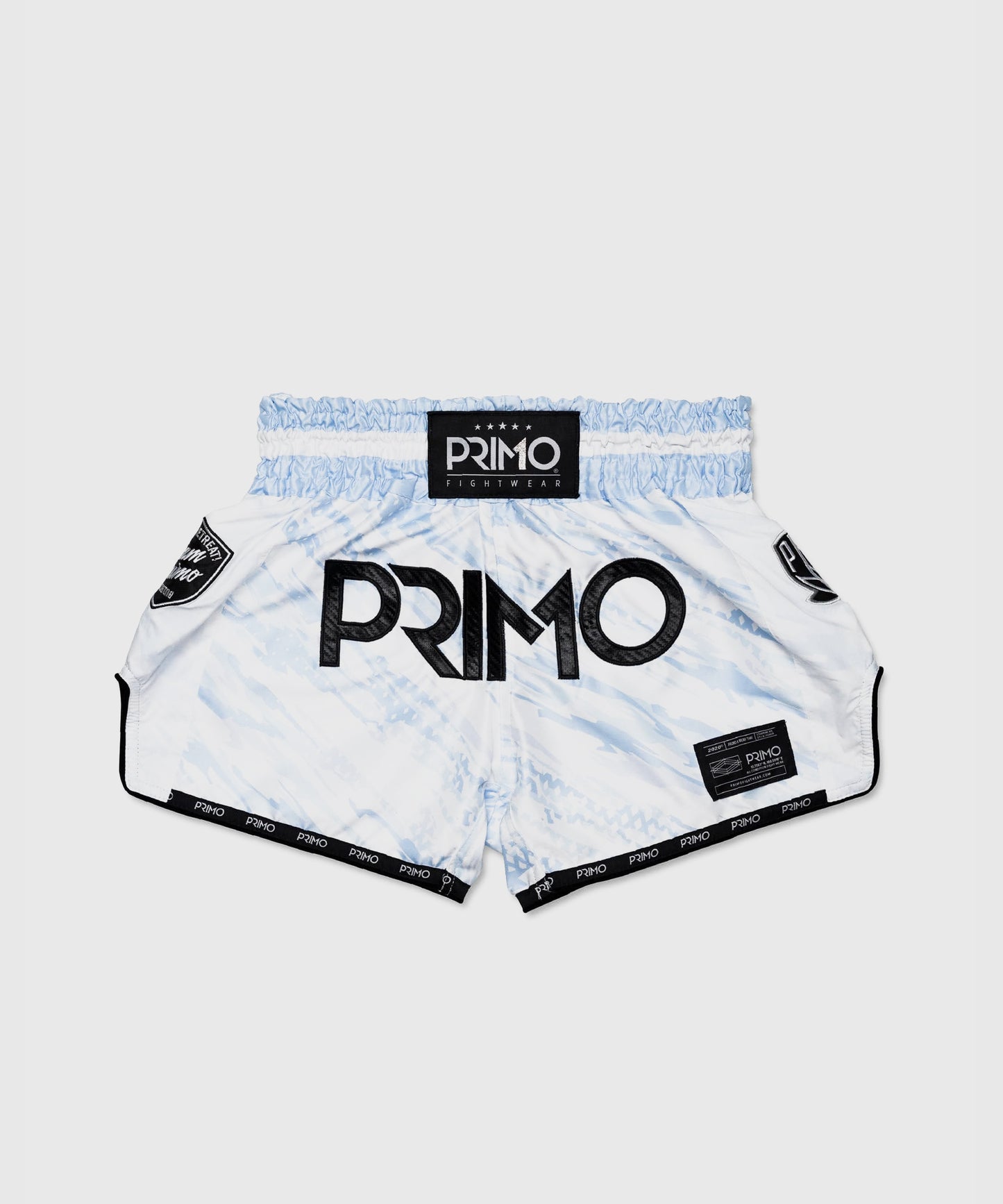 Primo Arctic Ghost Pantaloncini da Muay Thai - Bianco