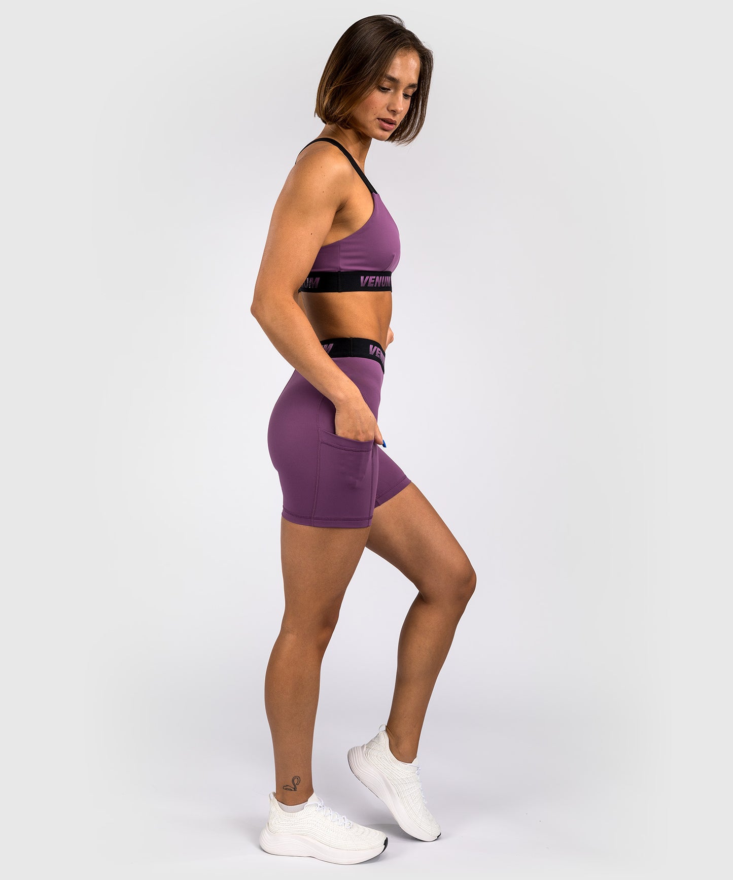 Venum Elevate Women's Long Compression Short - Lilac