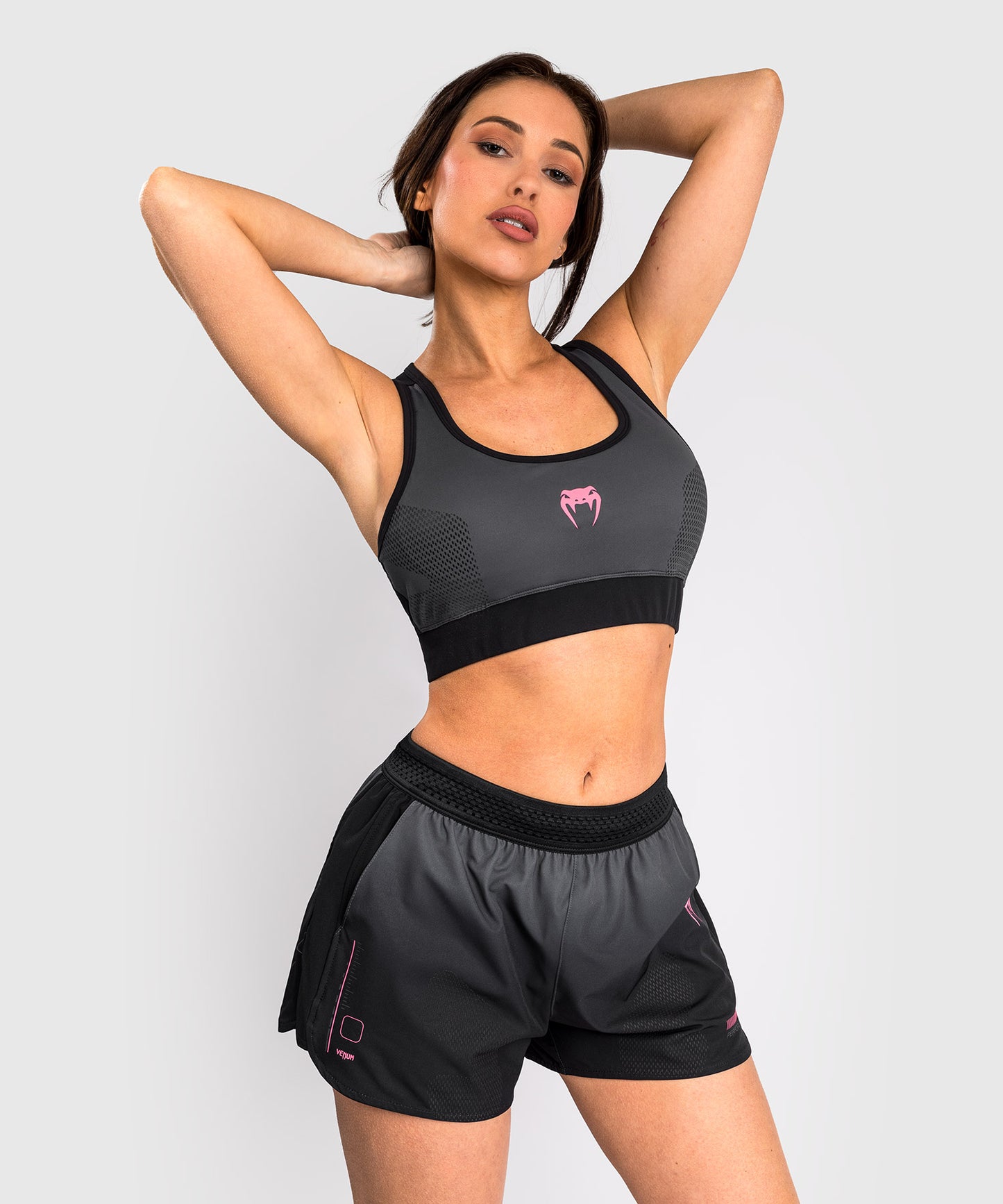 Venum Tactical XT Sports Bra - Black/Temper Storm Grey