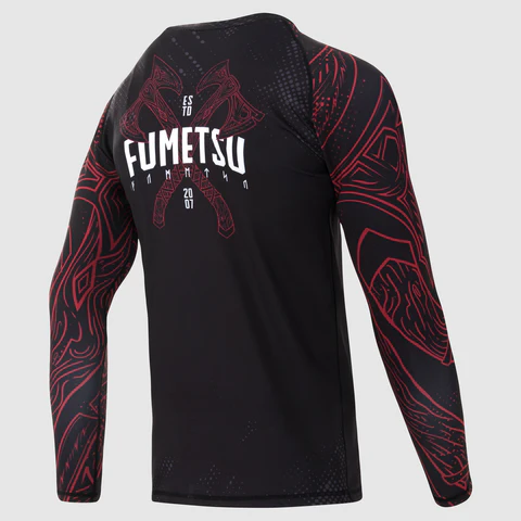 Rashguard Fumetsu Berserker - Manches Longues - Noir/Rouge
