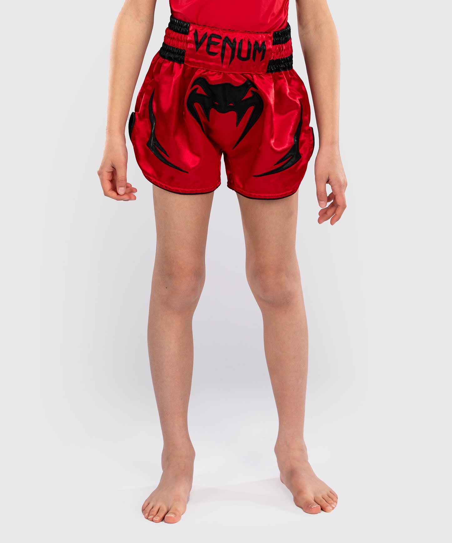 Venum Inferno Muay Thai Shorts für Kinder - Kirschrot