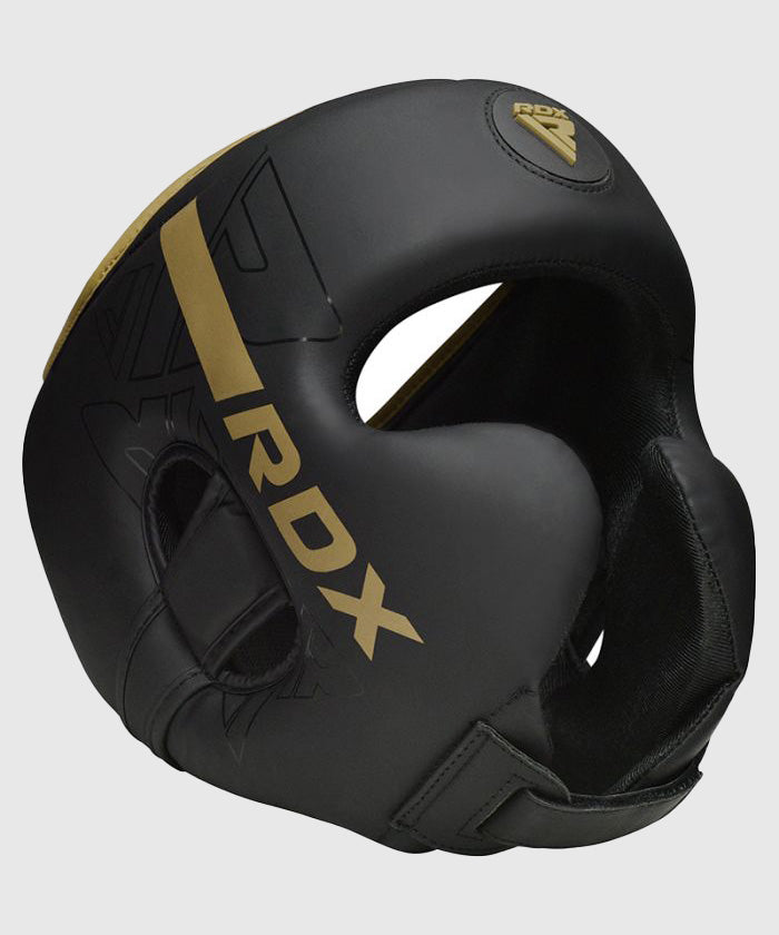 CASQUE DE BOXE F6 KARA RDX - NOIR/OR